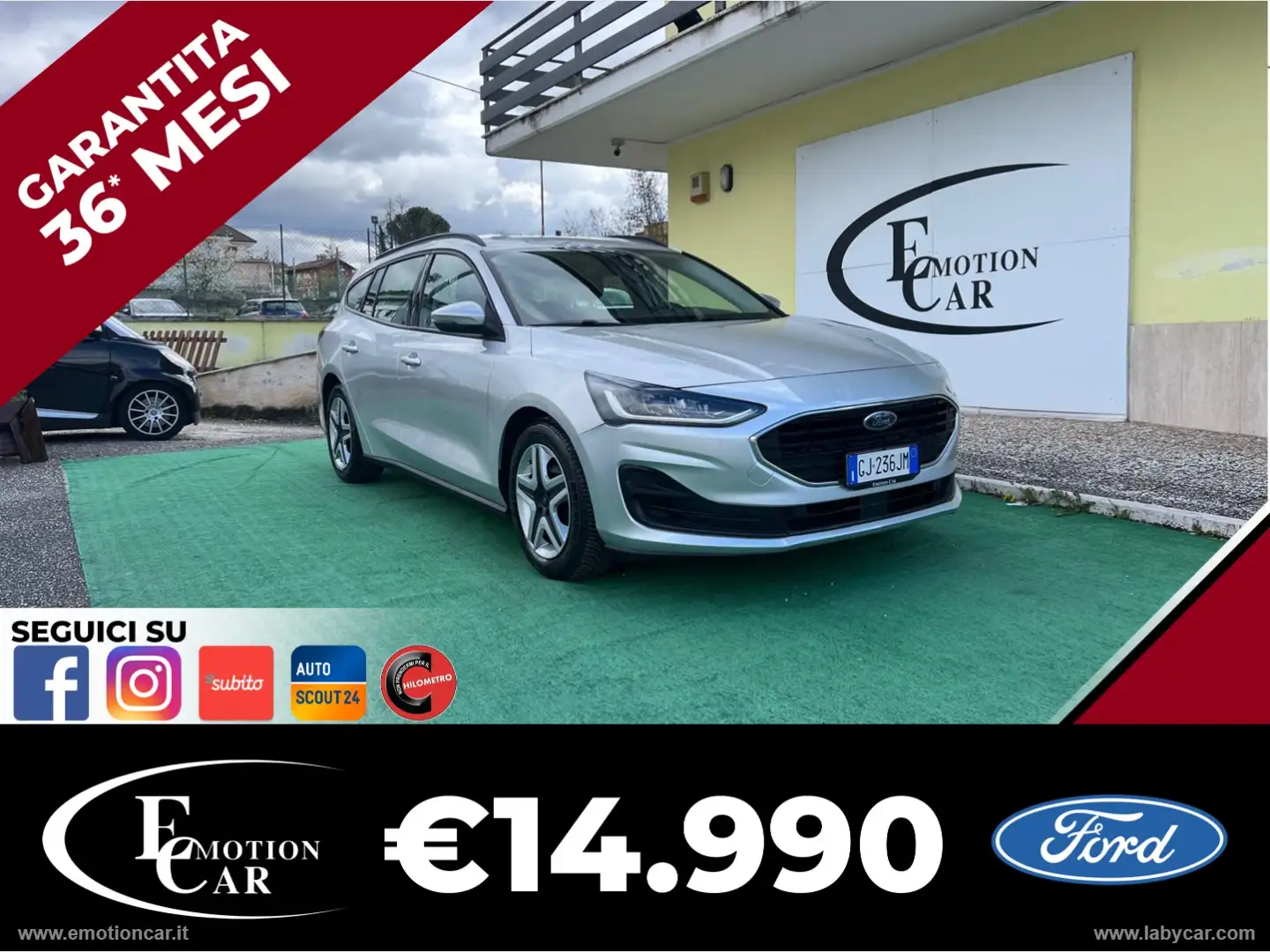 Ford Focus 1.5 EcoBlue 120CV SW BUSINESS - 2022 Grijs - 1