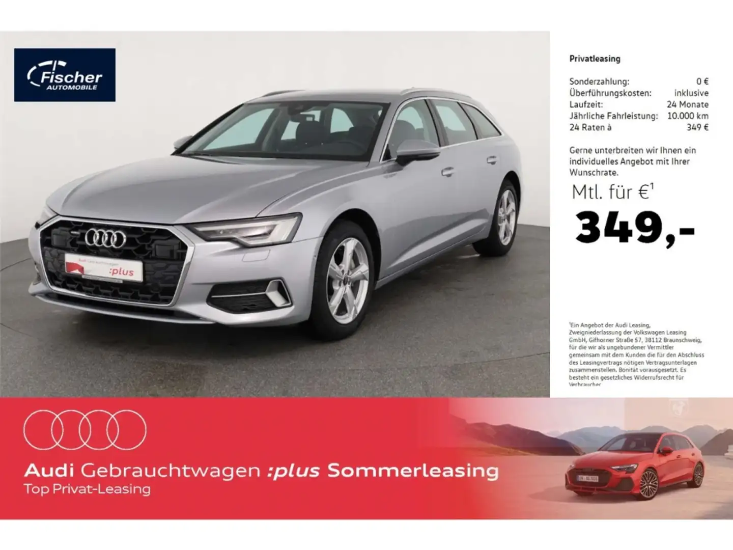Audi A6 Avant 40 TDI quattro advanced Silber - 1