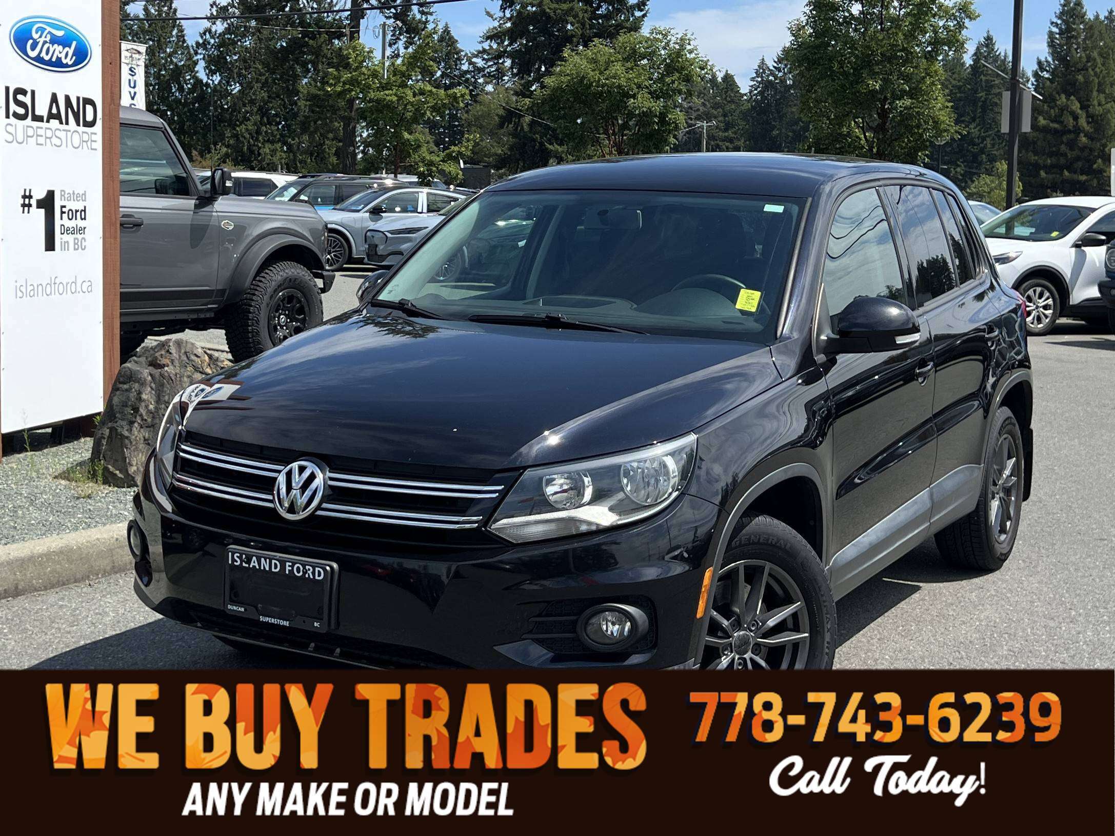 Black 2015 Volkswagen Tiguan SUV / Crossover Manual
