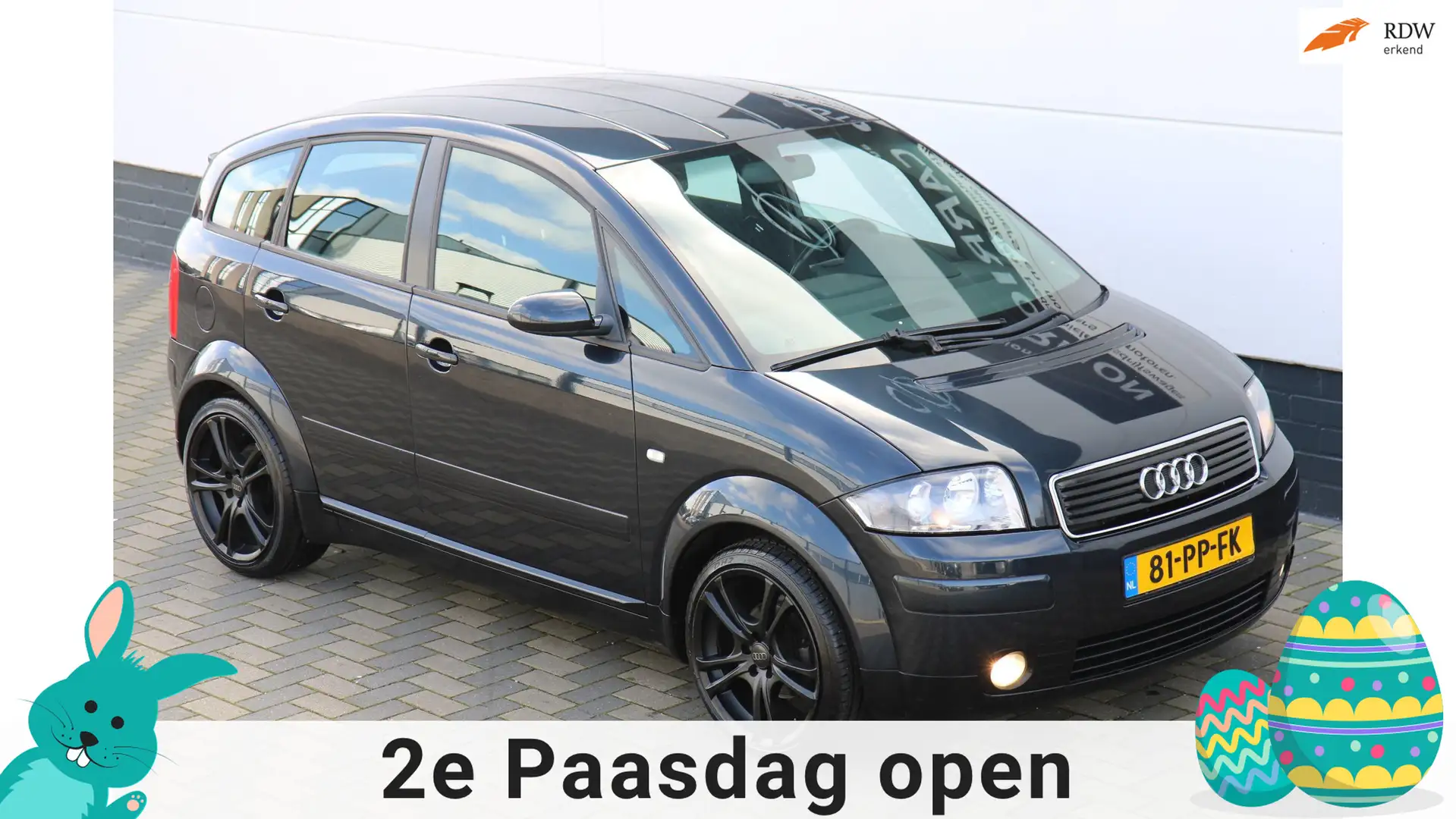 Audi A2 1.4 van de 1ste eigenaresse NL auto NAP uniek !!! Azul - 1