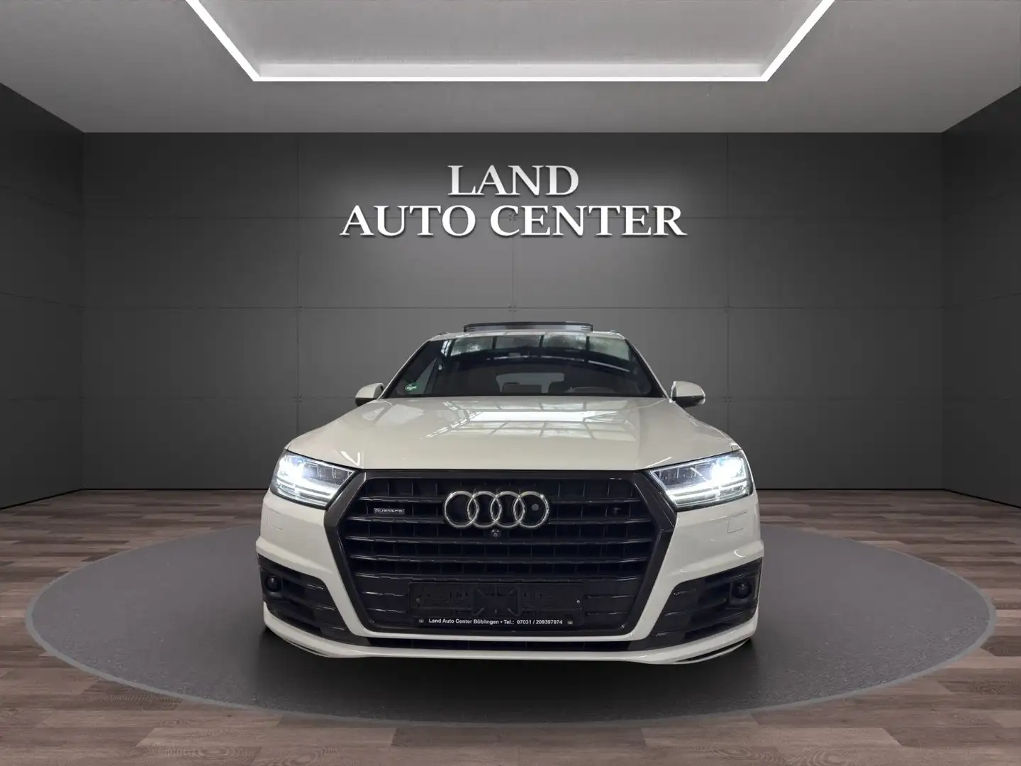 Audi Q7 3.0 TDI QUAT*S-LINE*BLACK*PANO*7-SITZ*AHK*ACC Blanc - 1