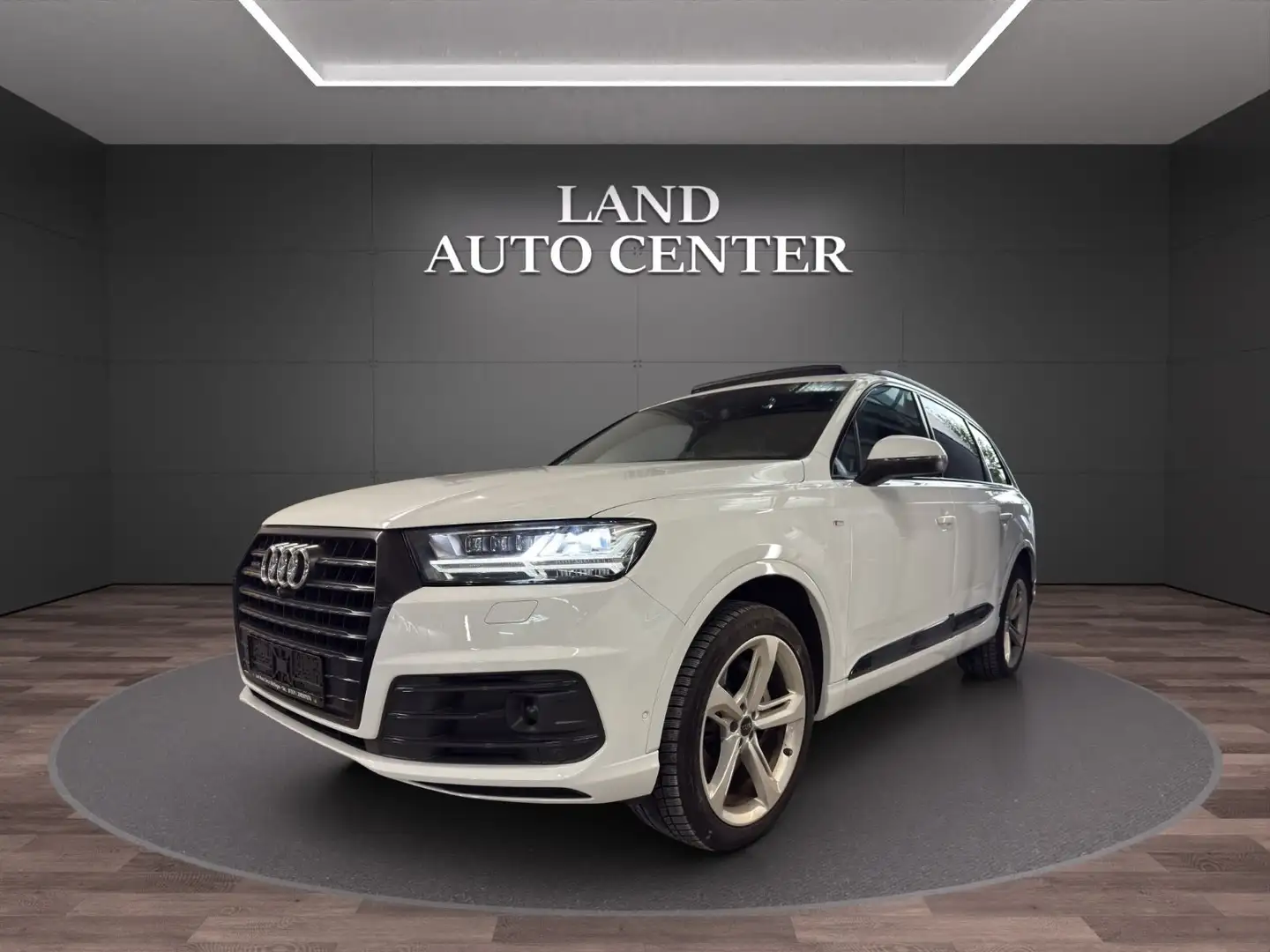 Audi Q7 3.0 TDI QUAT*S-LINE*BLACK*PANO*7-SITZ*AHK*ACC Blanc - 2
