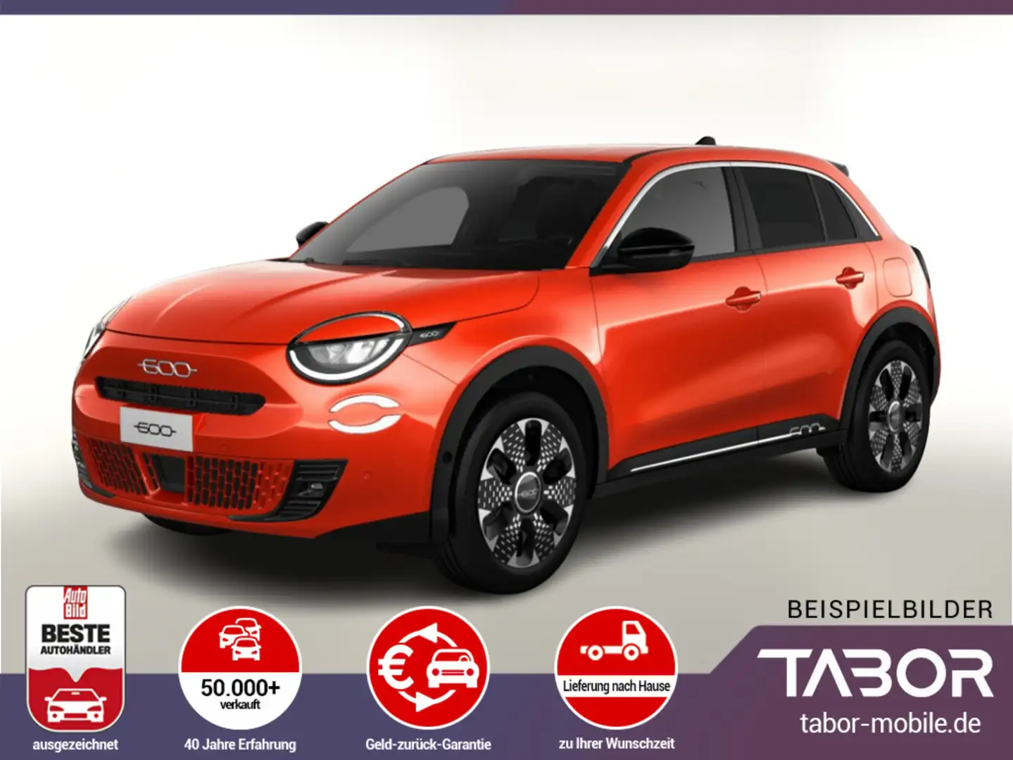 Fiat 600e e 54kWh 156 La Prima Nav ACC SHZ Kam PDC Keyl Orange - 1