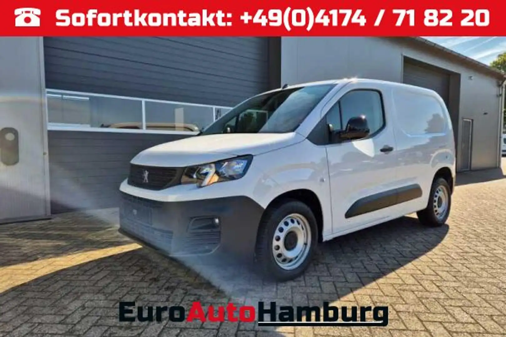 Peugeot Partner 1.5 BlueHDI 102PS 2-Sitzer AHK Klima Radio Apple C Weiß - 1