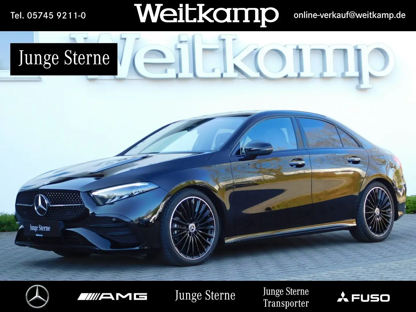 Mercedes-Benz A 200 A 200 d Limousine AMG+Night+Pano+19"+Leder+Kam. Schwarz - 1