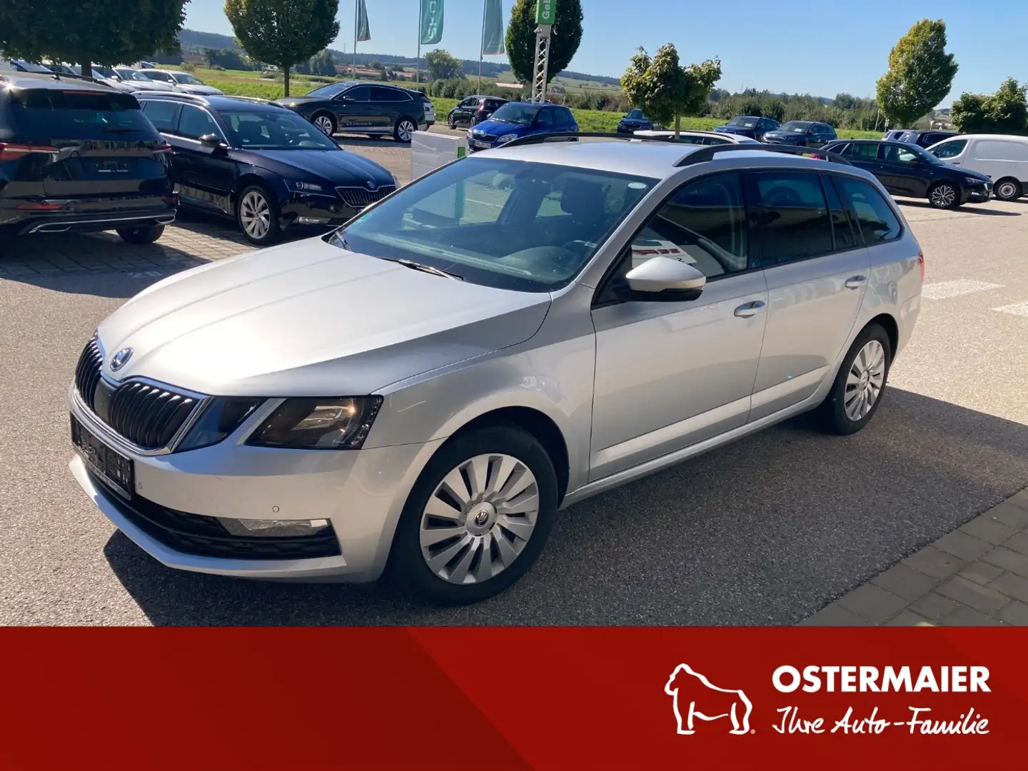 Skoda Octavia Com Ambition 2.0TDI DSG.NAV.PDC.TEMP.AHK.WIRELESS. Argent - 1