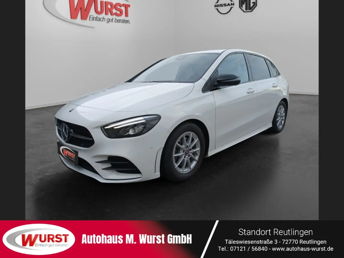 Mercedes-Benz B 200 AMG Line Automatik Night-Paket Navi Sitzheizung Rü Wit - 1