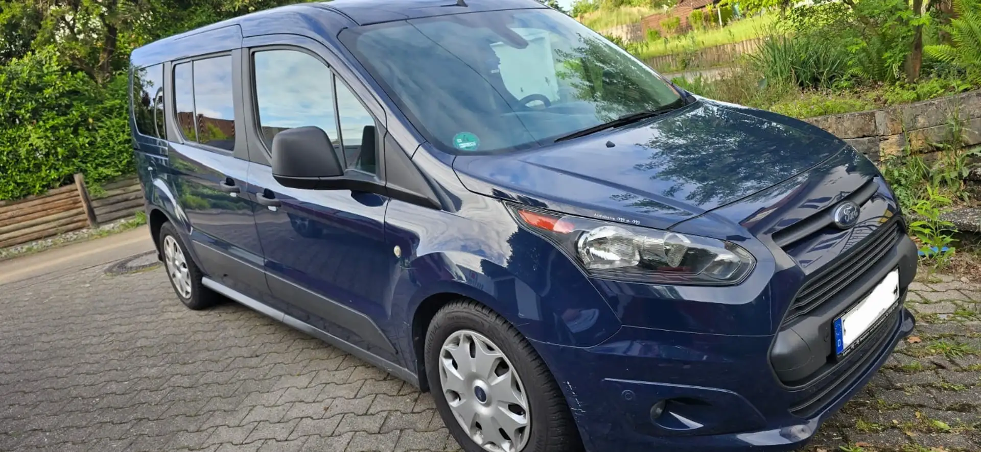 Ford Tourneo Connect AHK, 7-Sitzer, 2Schiebetüren, TÜV neu Azul - 1