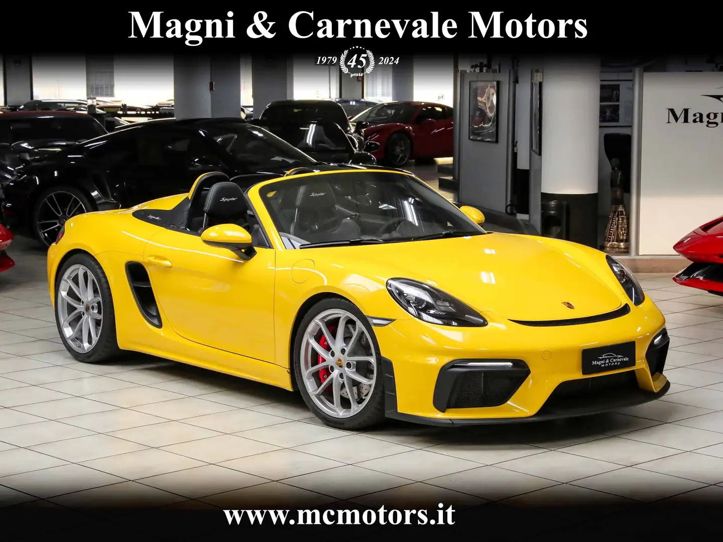 Porsche 718 BOXSTER SPYDER|CARBON SEATS|SPORT-CHRONO|SCARICO Žlutá - 1