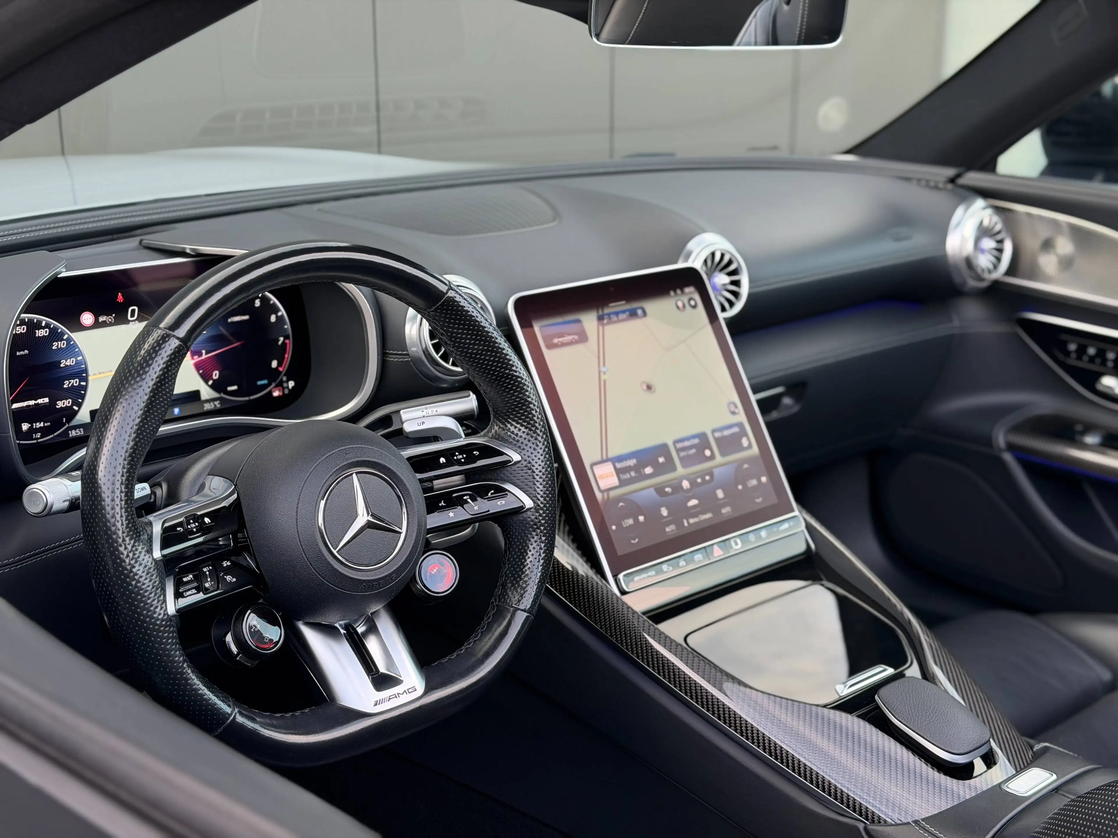 Mercedes-Benz SL 43 AMG MHEV 381cv - Pack Aero - Burmester - 360 - Carbone — photo 15