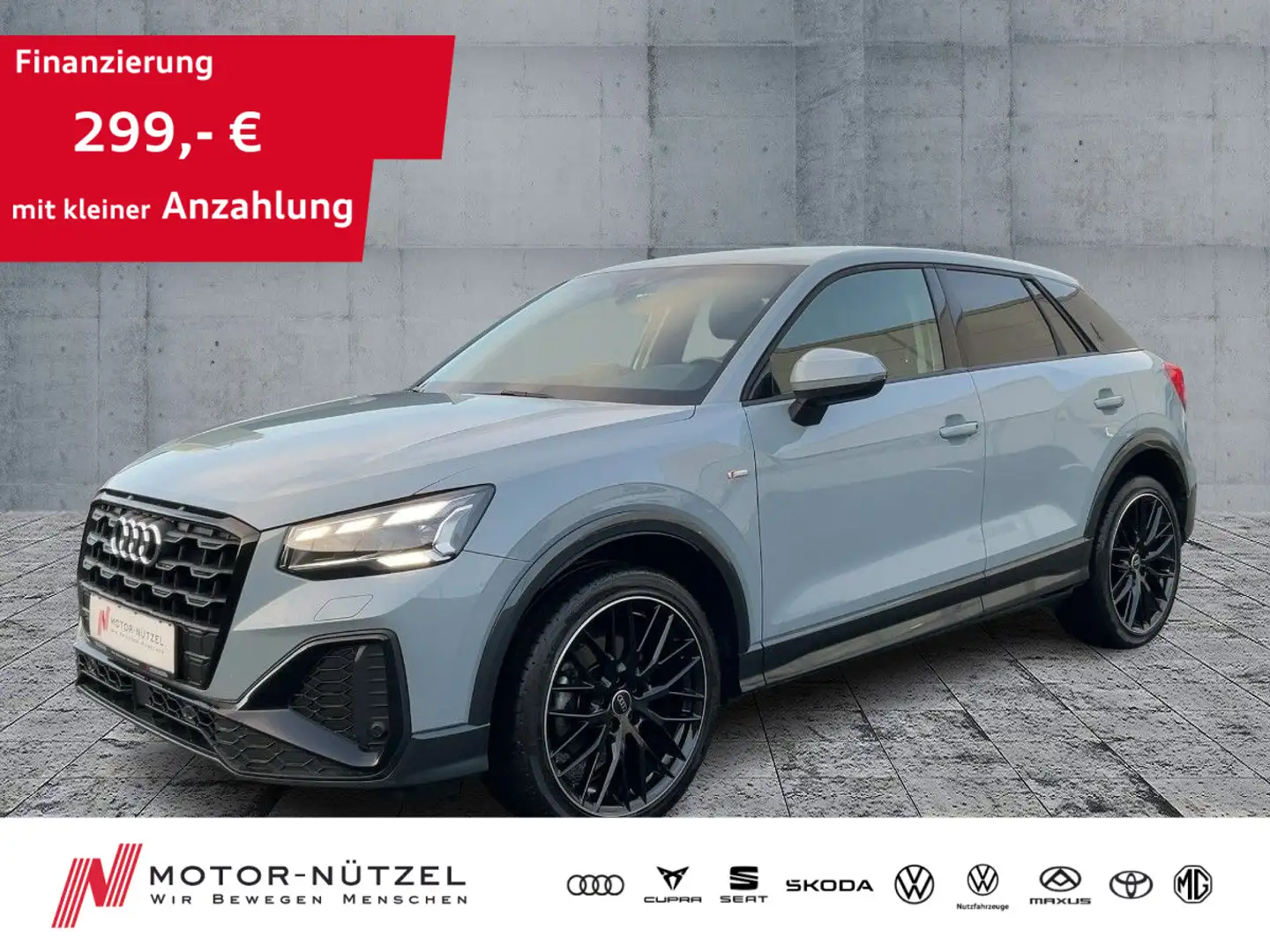 Audi Q2 35 TFSI S-LINE MATRIX+PDC+SHZ+19"LM Gris - 1