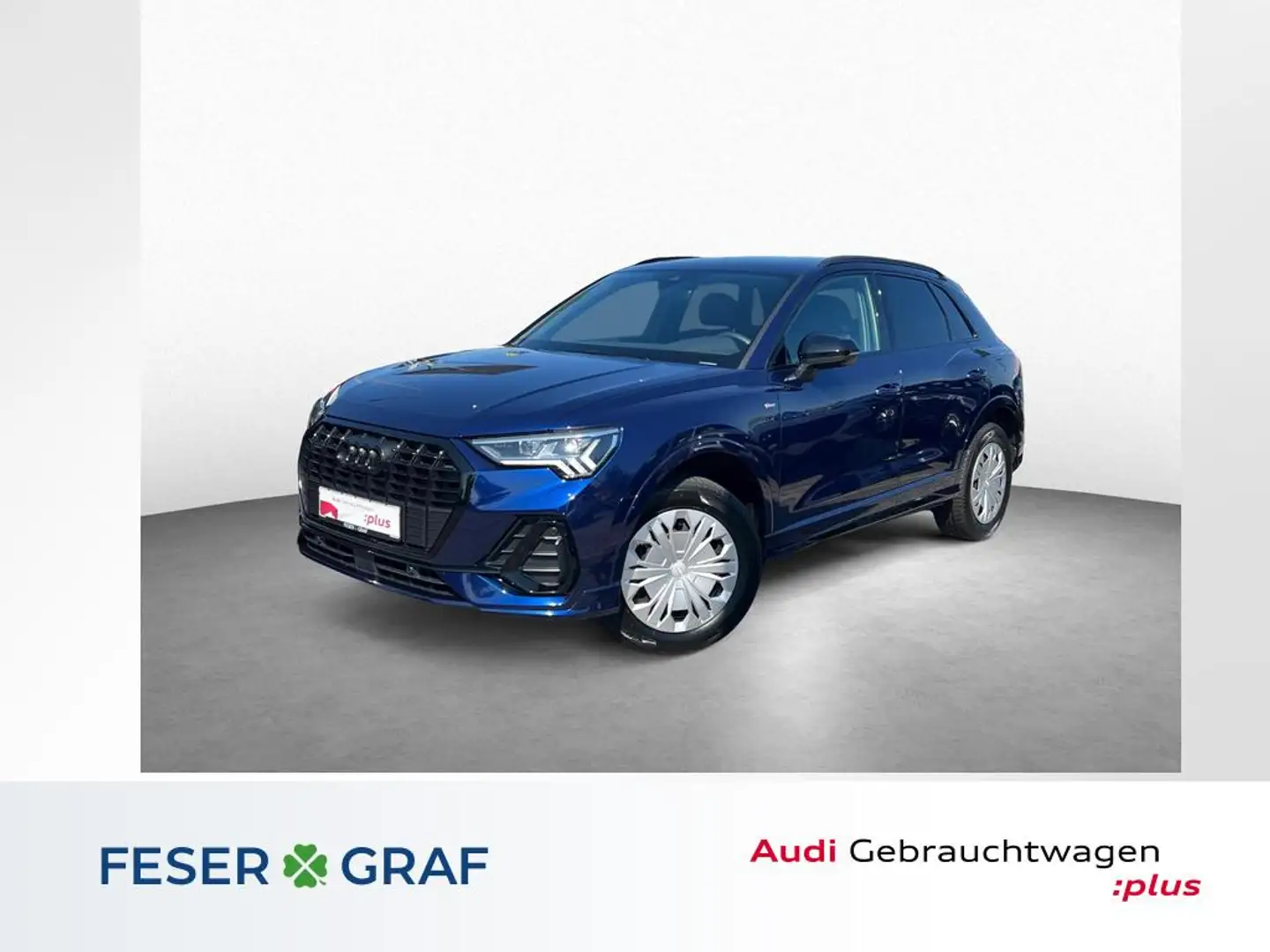 Audi Q3 S line 45 TFSI qu. S tr. ACC+MATRIX+PANO Blau - 1