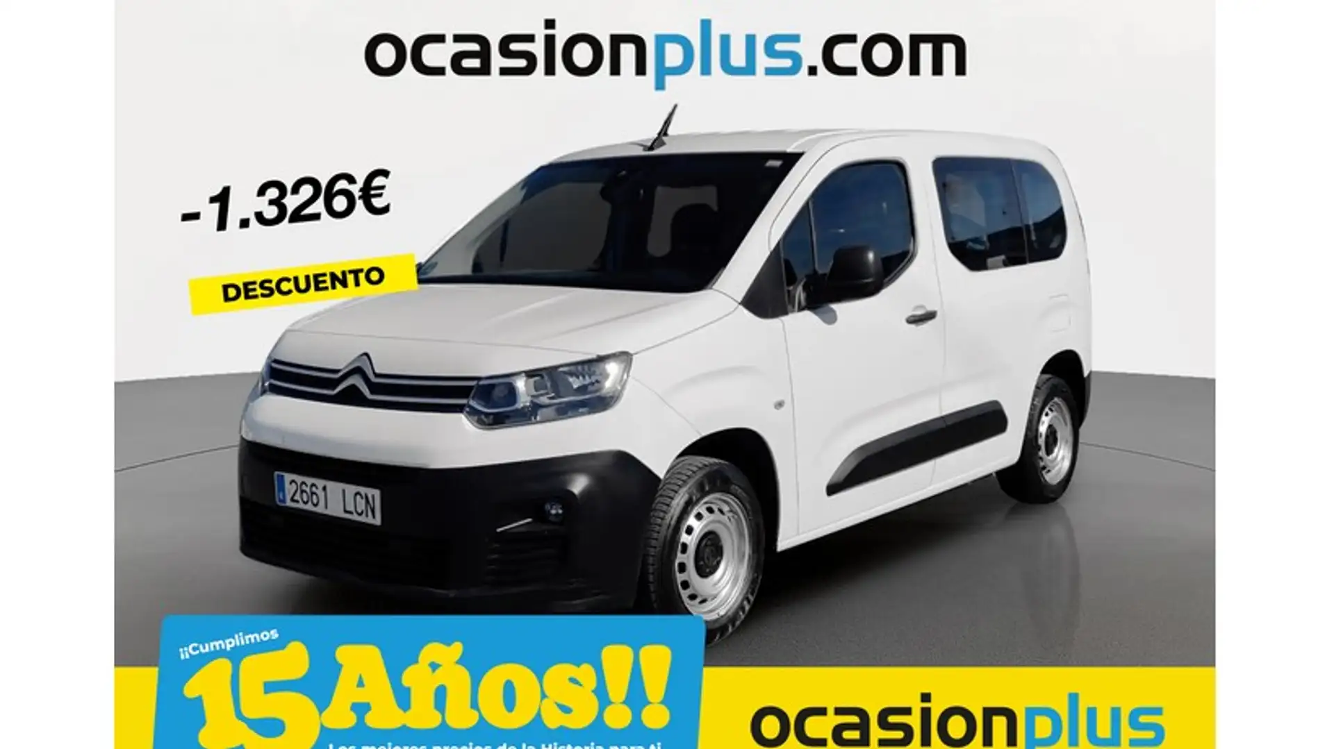 Citroen Berlingo Van BlueHDi S&S Talla M Driver 100 Wit - 1