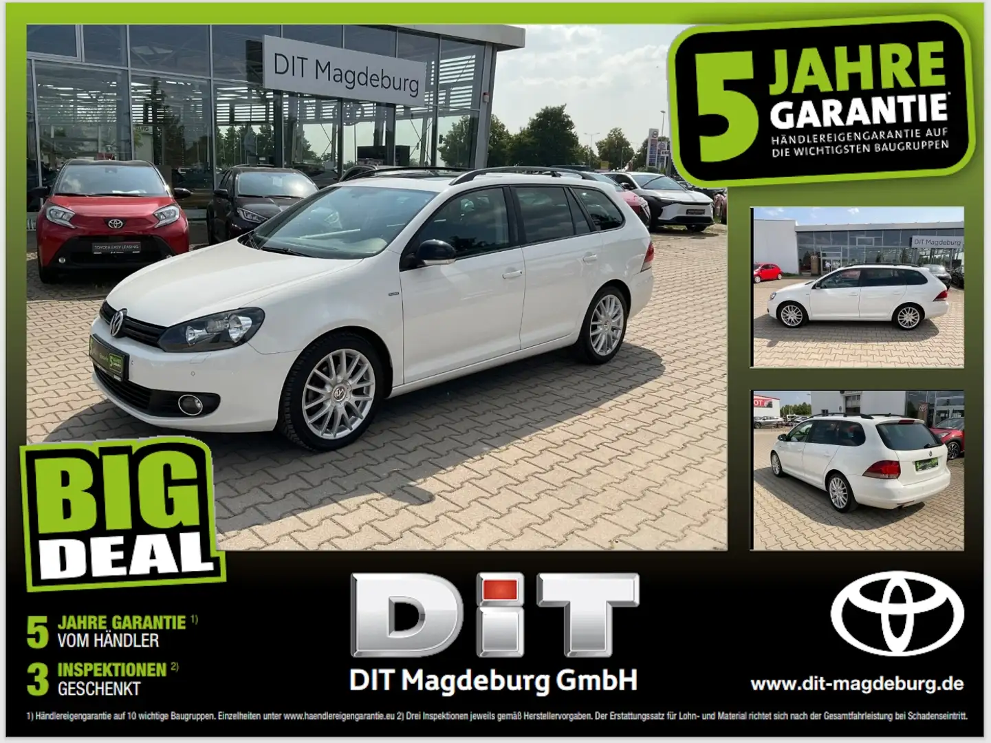 Volkswagen Golf Variant Golf VI Variant 1.6 TDI Match Pano,17Zoll ALU White - 1