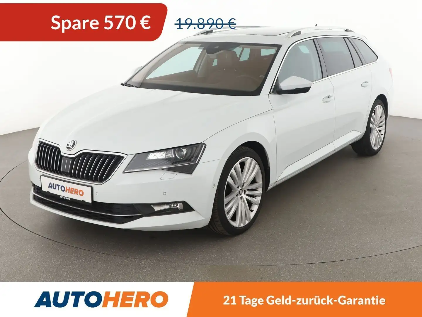 Skoda Superb 2.0 TDI Style Aut.*NAVI*XENON*ACC*PLA*CAM* Weiß - 1
