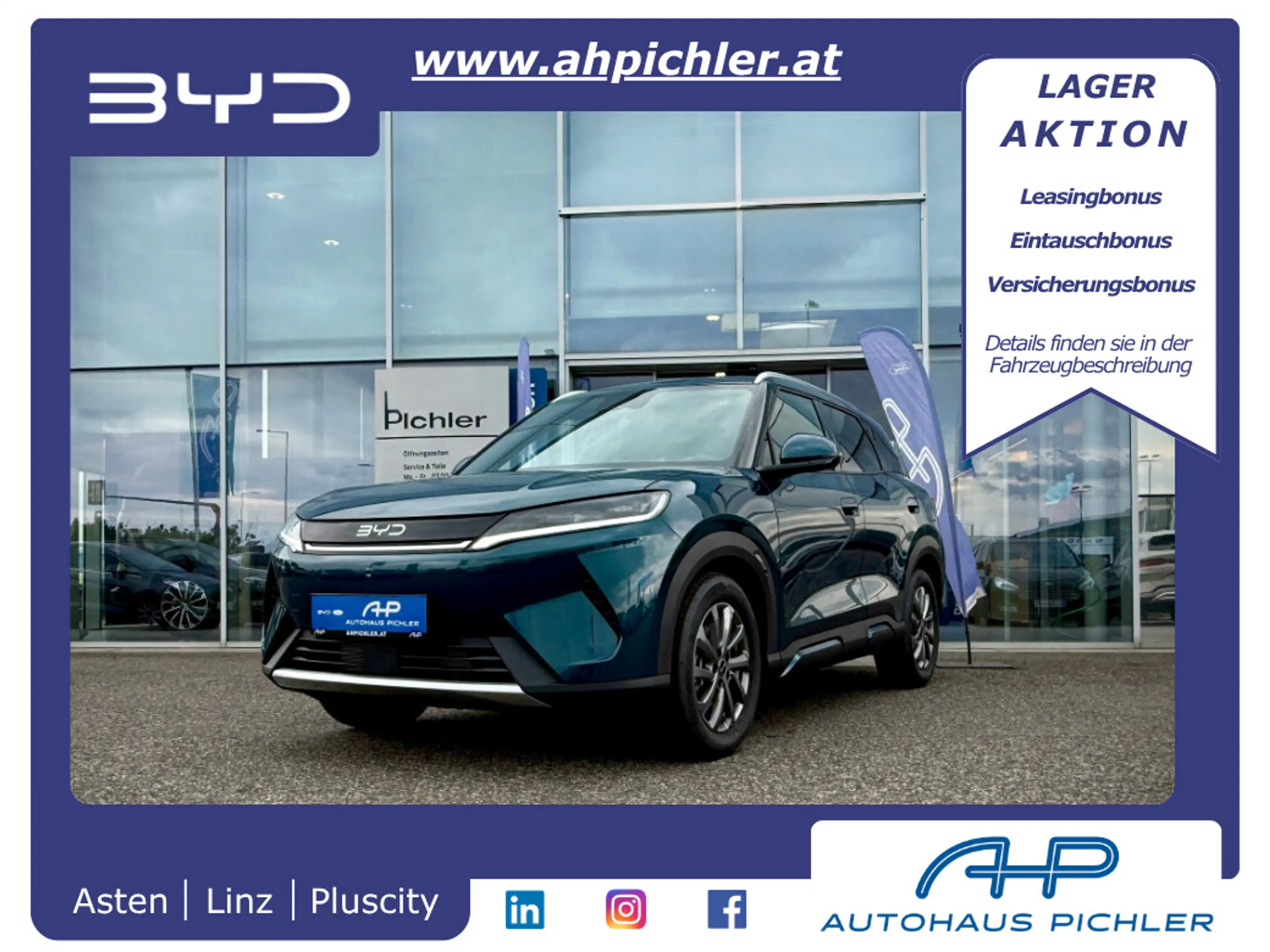 BYD Atto 2 Atto2 DM-i PHEV 18kWh 212PS Boost Österreich Pa...