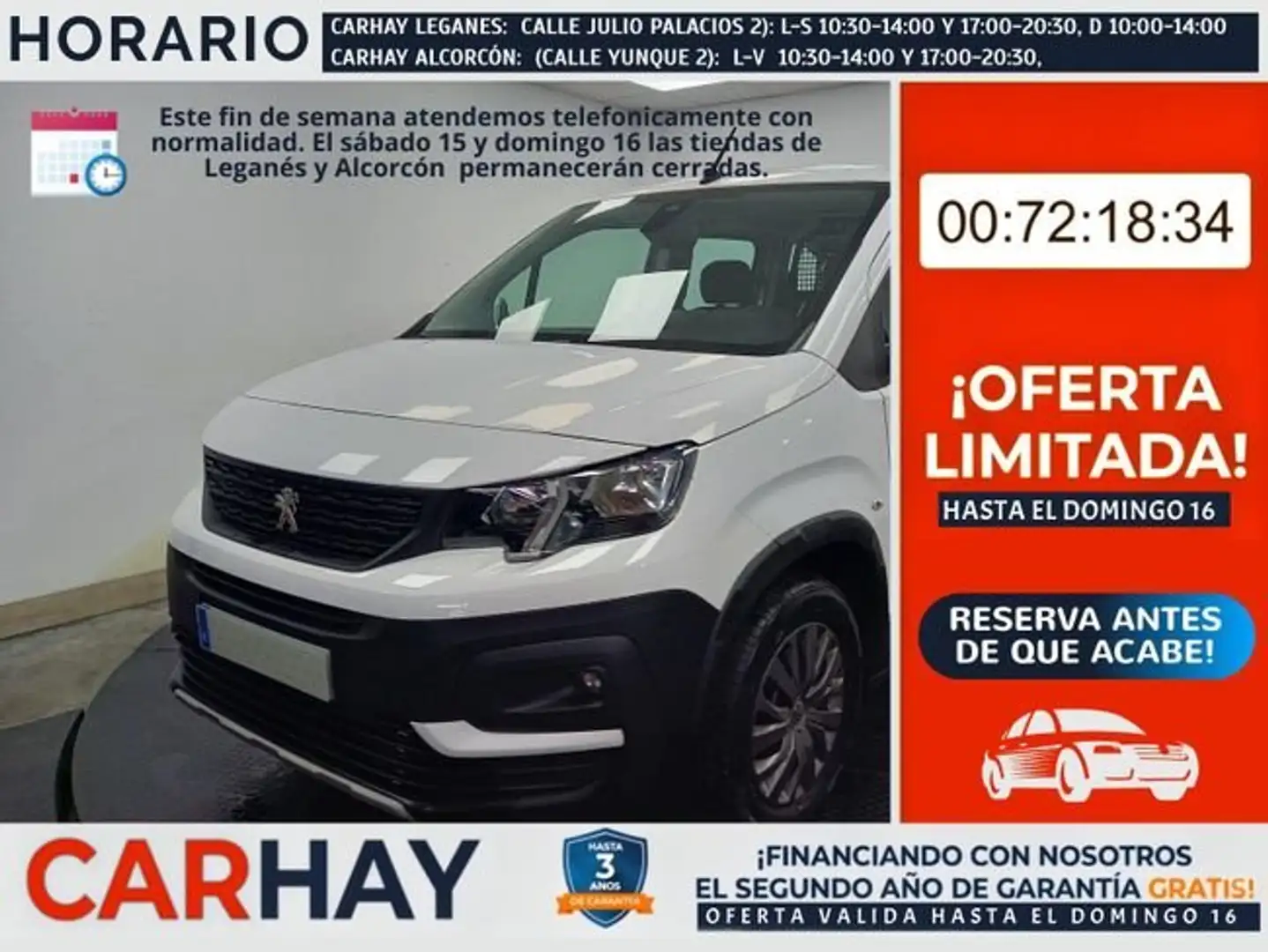 Peugeot Rifter COMBI ACTIVE PACK BUSIN. STANDARD Blanco - 1
