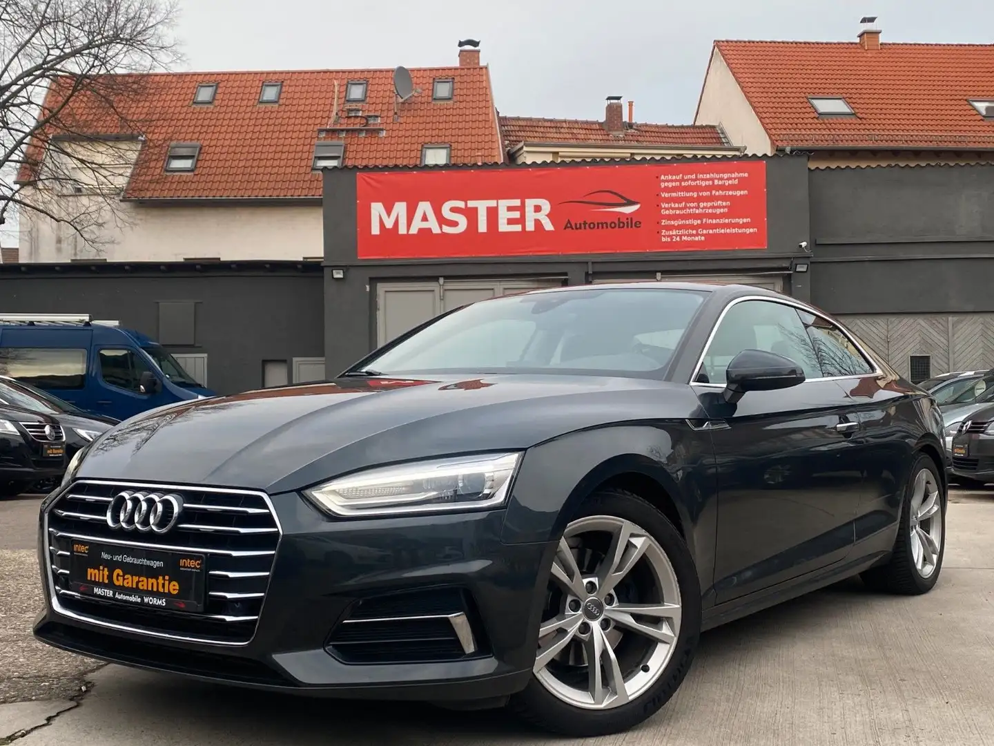 Audi A5 Coupe design 40 TFSI*2.HAND*LÜCKENLOS*PDC*SHZ Grijs - 1