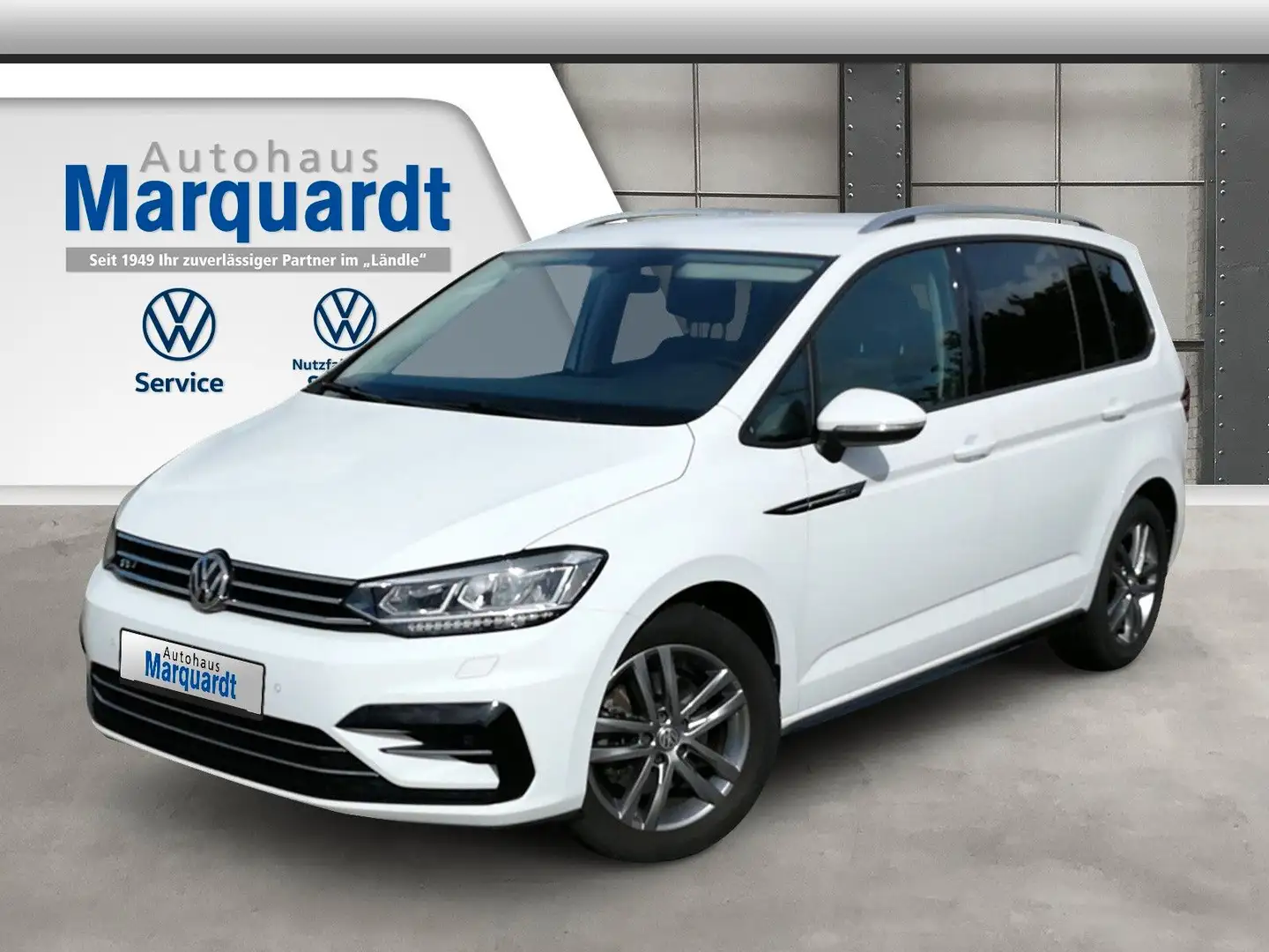 Volkswagen Touran 1.5TSI IQ LED ACC 7Stz Standh Side 17" Blanco - 1