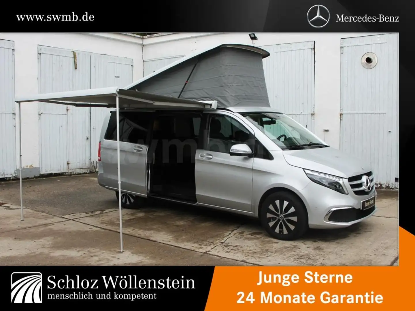 Mercedes-Benz V 300 d 4M Marco Polo ILS/Sthzg/AHK/DISTRONIC/360 Silber - 2