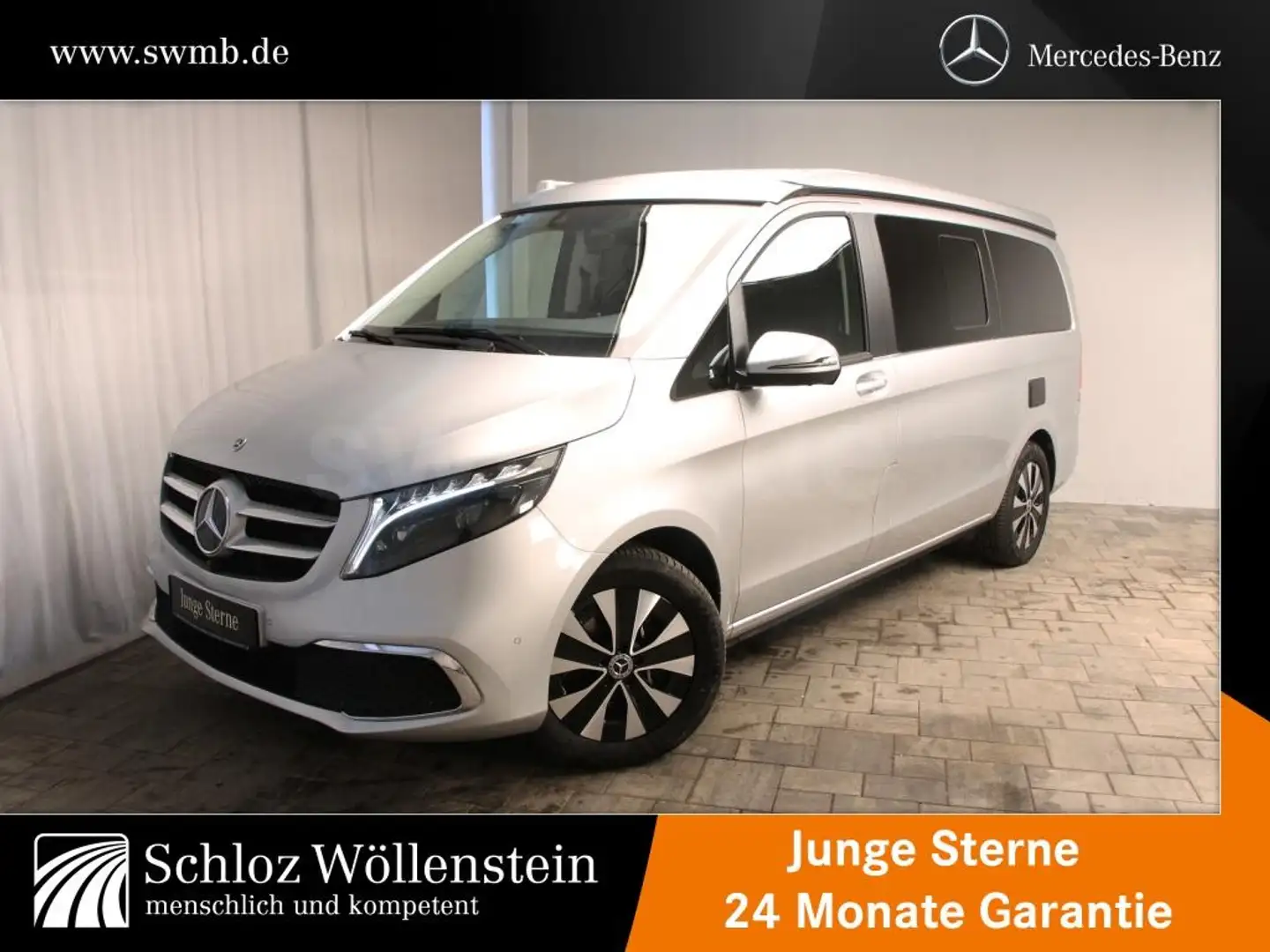 Mercedes-Benz V 300 d 4M Marco Polo ILS/Sthzg/AHK/DISTRONIC/360 Silber - 1