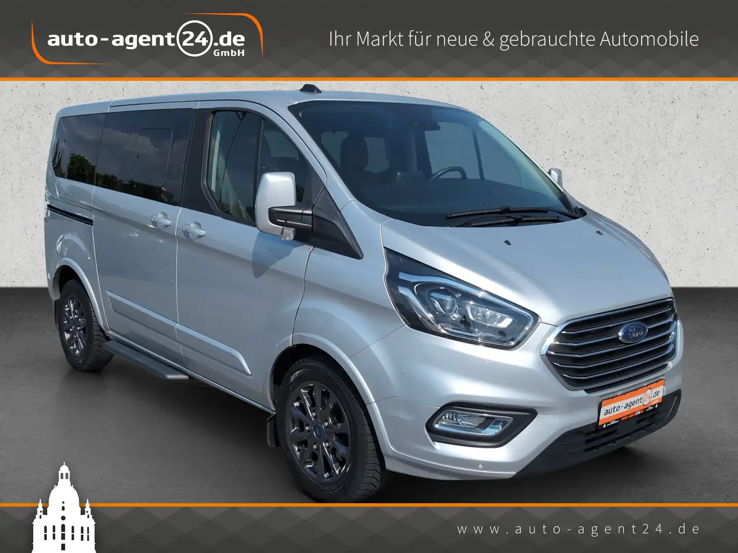 Ford Tourneo Custom 2.0 TDCi L1 Titanium X/AHK/Kamera Silber - 1
