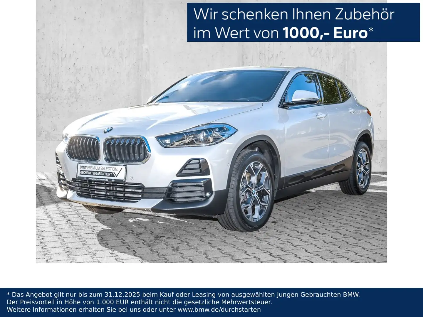 BMW X2 sDrive18d Advantage Plus Navi RFK LED Sportsitz Blanc - 1