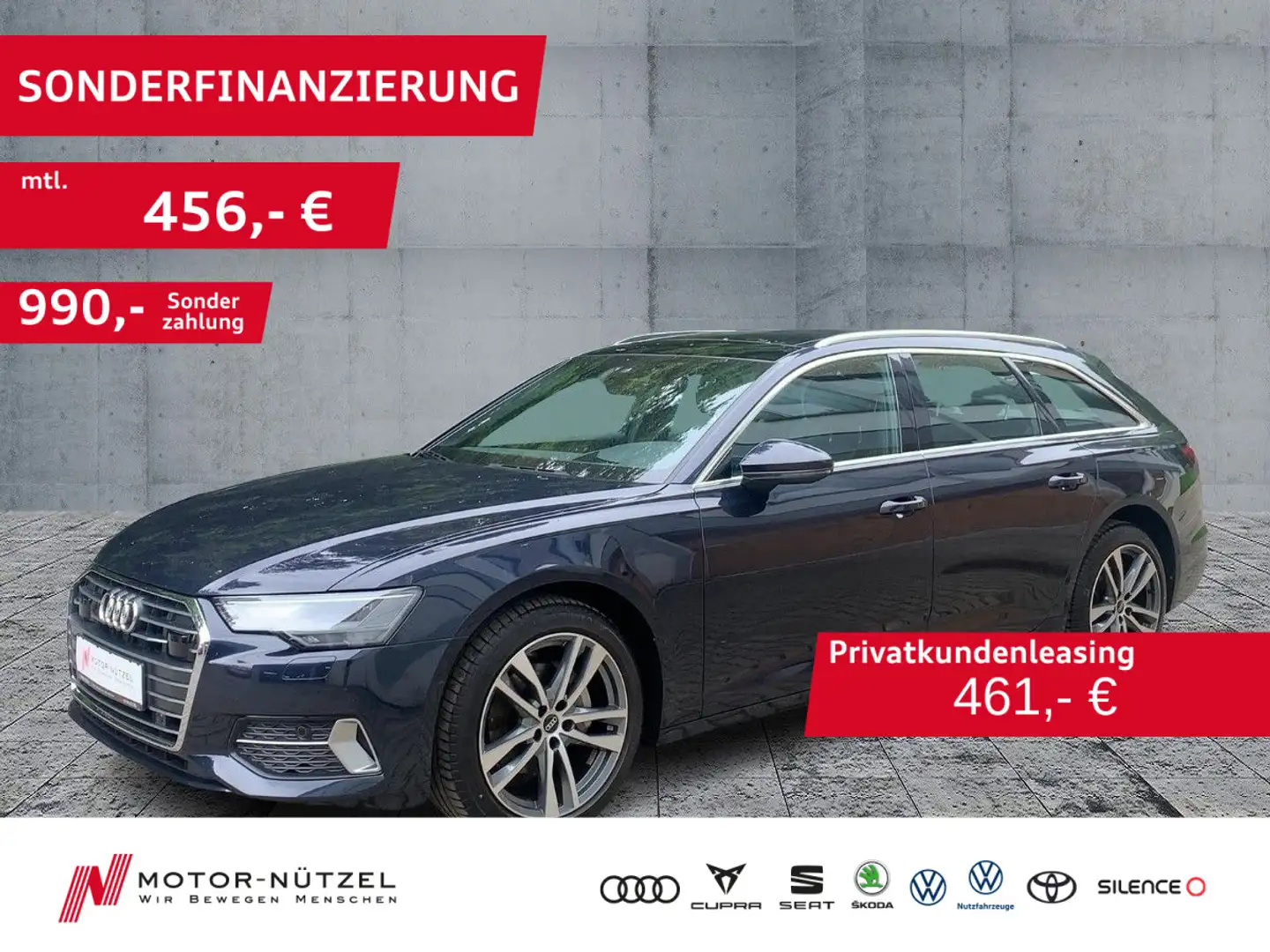 Audi A6 40 TDI S-TR SPORT 5JG+LED+NAVI+PANO+HuD Blau - 1