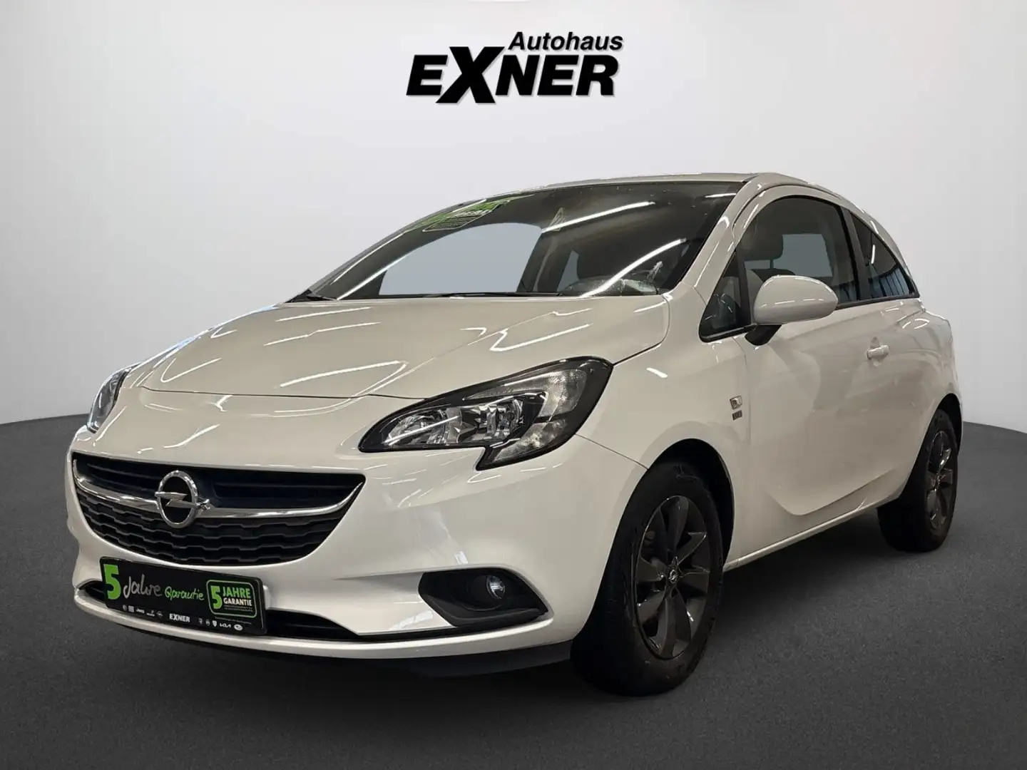 Opel Corsa E 1.4 120 JAHRE SHZ+Winterp.+KlimaA+LM+PDC Weiß - 2
