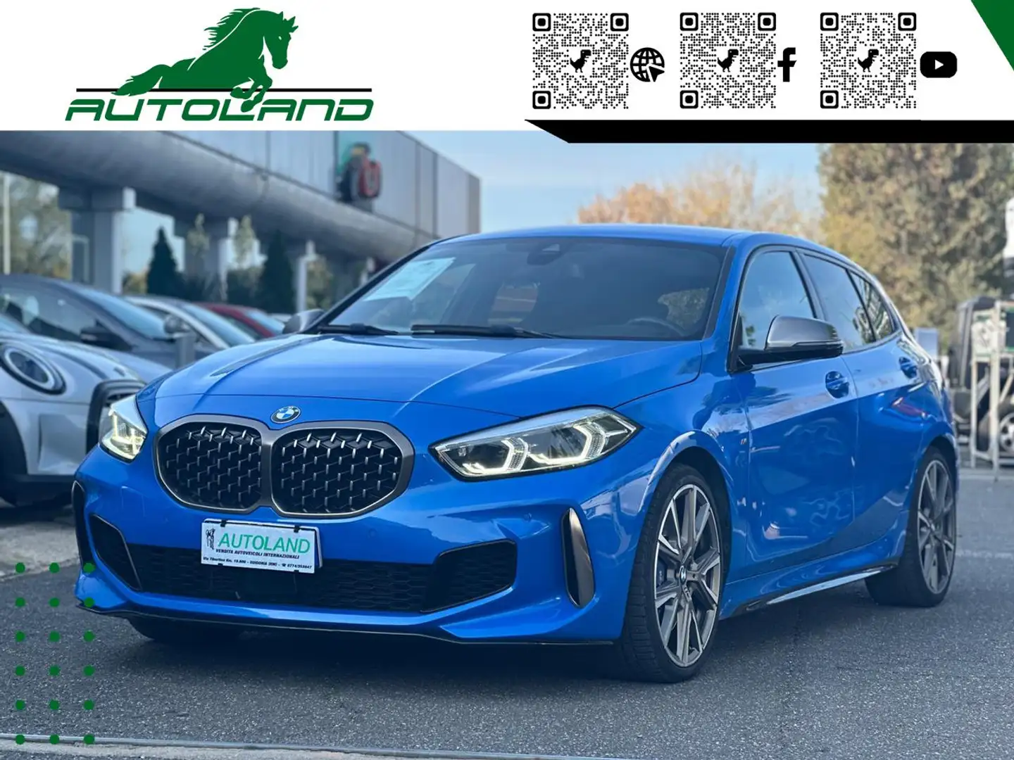 BMW 135 i xDrive Head Up Harman Kardon Sedili sportivi Blu/Azzurro - 1