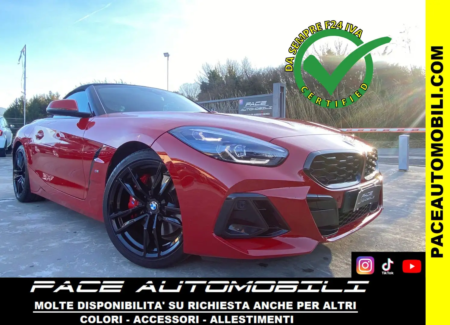 BMW Z4 M SPORT M-SPORT MSPORT BLACK PACK KAMERA LED FULL Rosso - 1