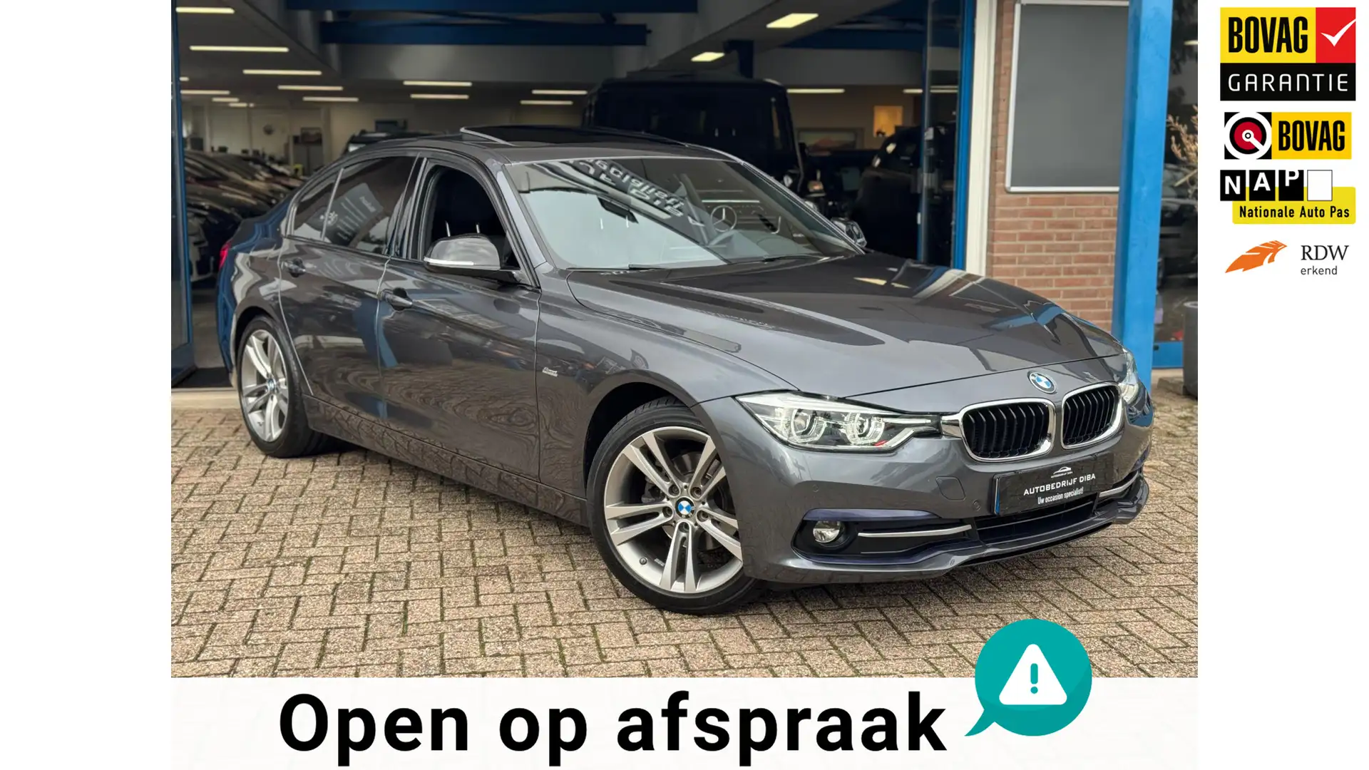 BMW 320 3-serie 320d M-Pakket High Executive 2018 AUT NAVI Gris - 1