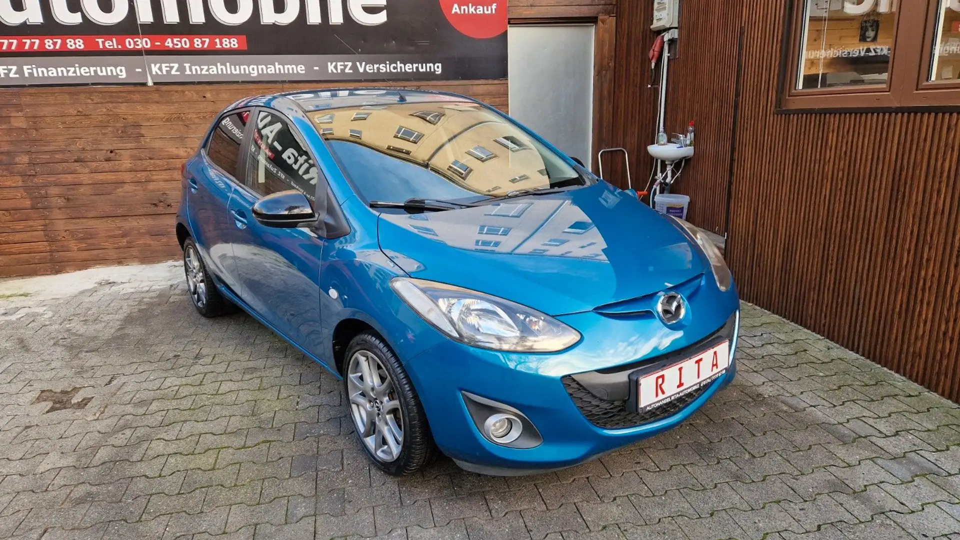 Mazda 2 SHZ, PDC, Klima, Tüv Neu Blau - 1