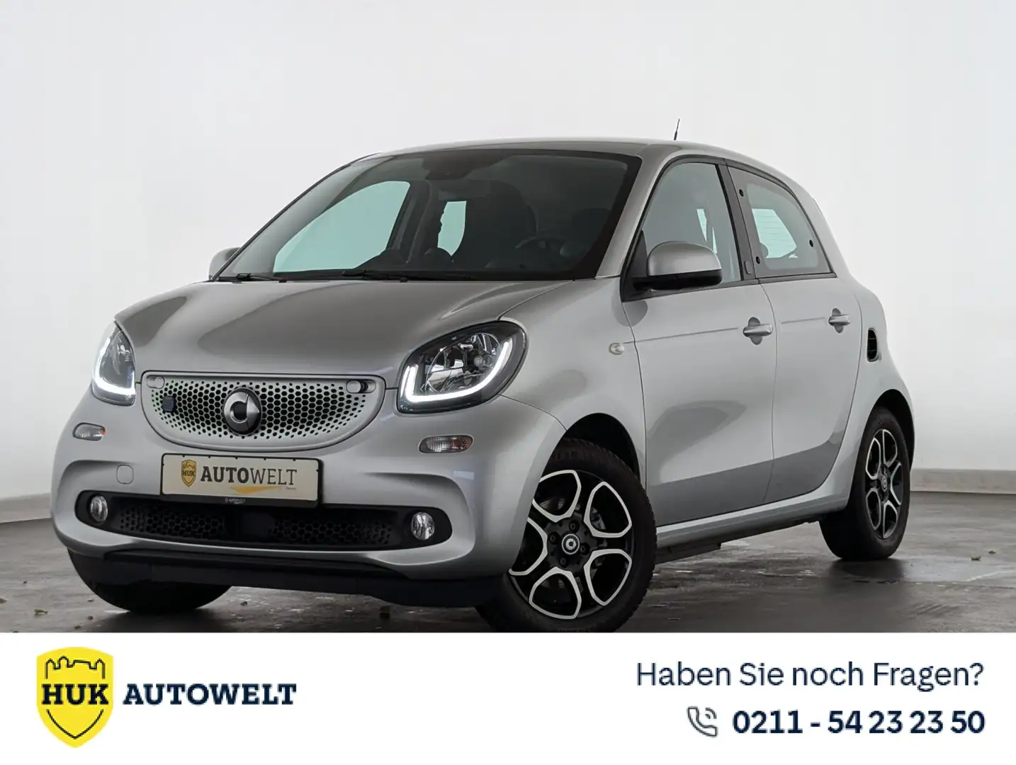 smart forFour EQ prime LEDER+TEMP+KLIMA+SHZ+NAVI Sitzhzg./BC Argent - 1