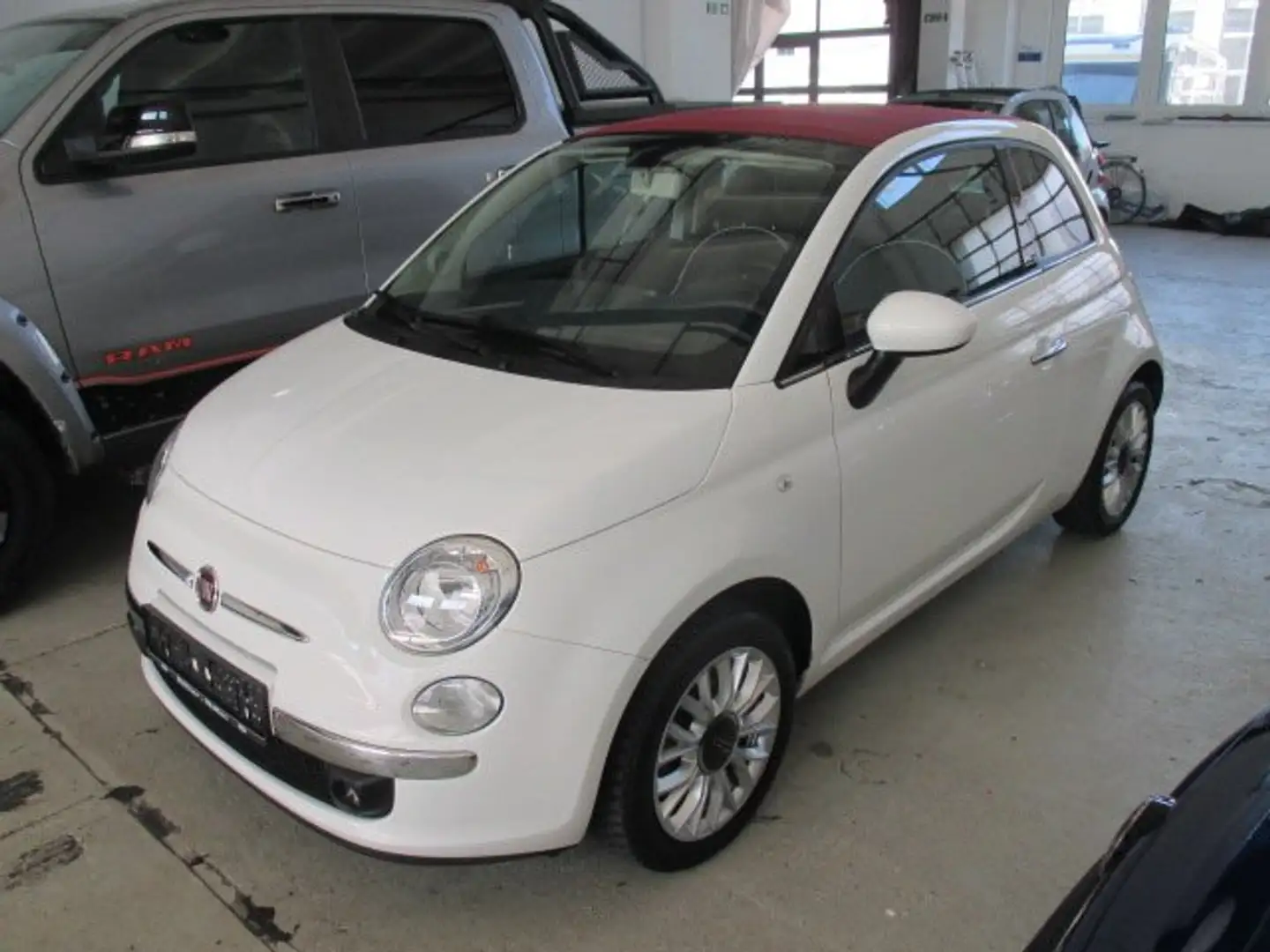 Fiat 500 1.2 Lounge Cabrio! Klimaautom.! PDC! Weiß - 1