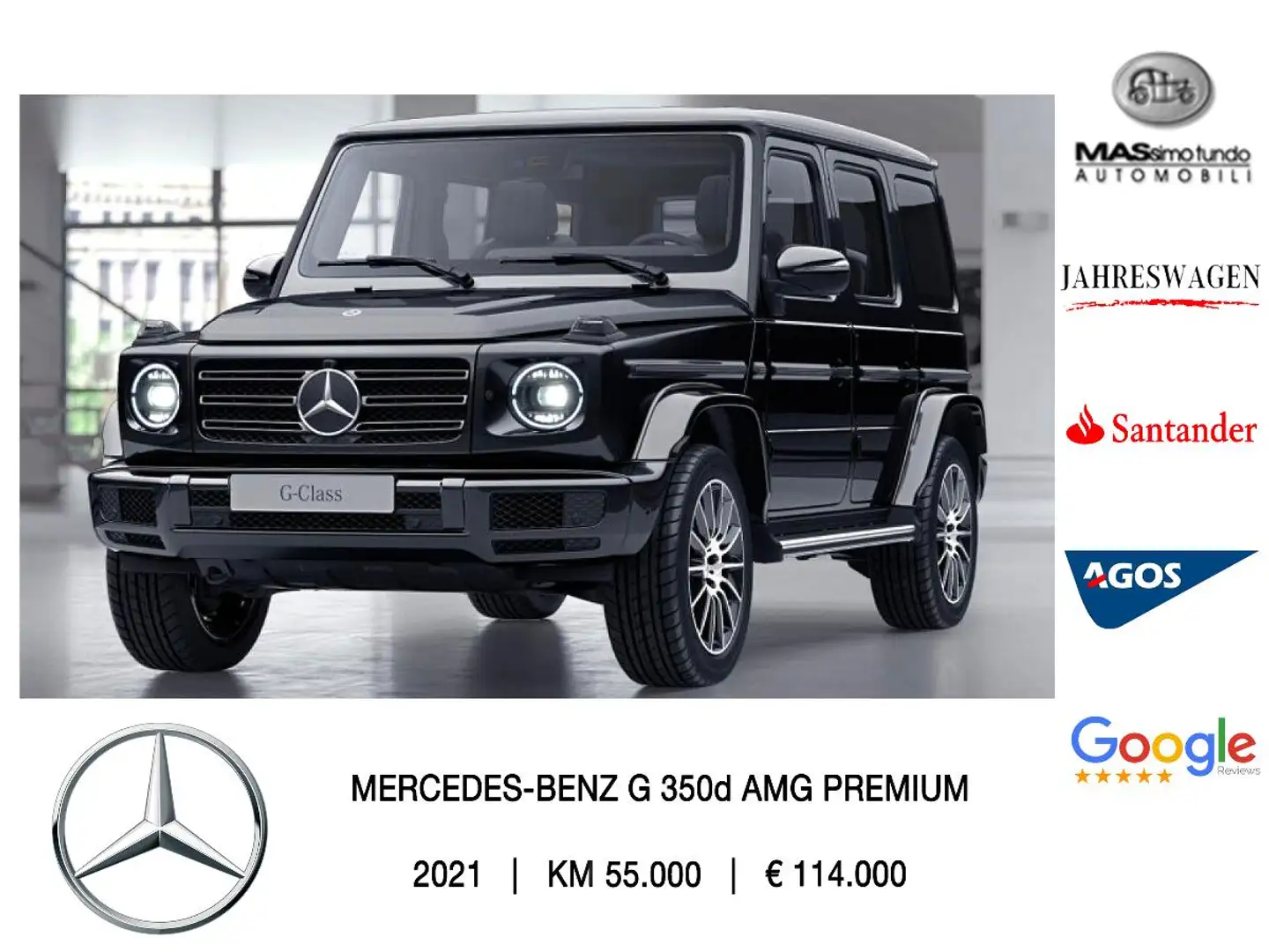 Mercedes-Benz G 350 d S.W. Premium Plus Noir - 1