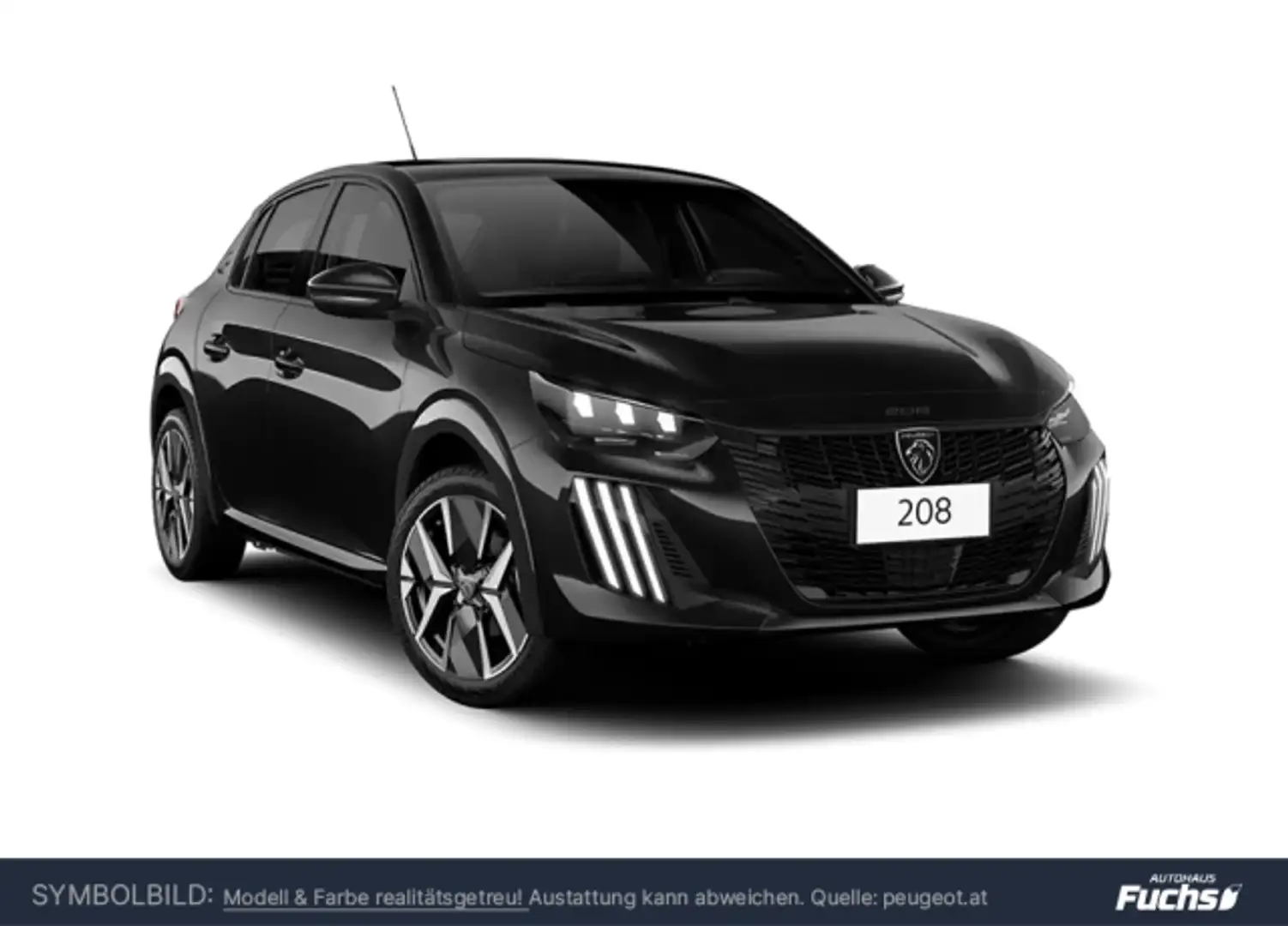 Peugeot 208 Allure PureTech 100 Manuell Schwarz - 1