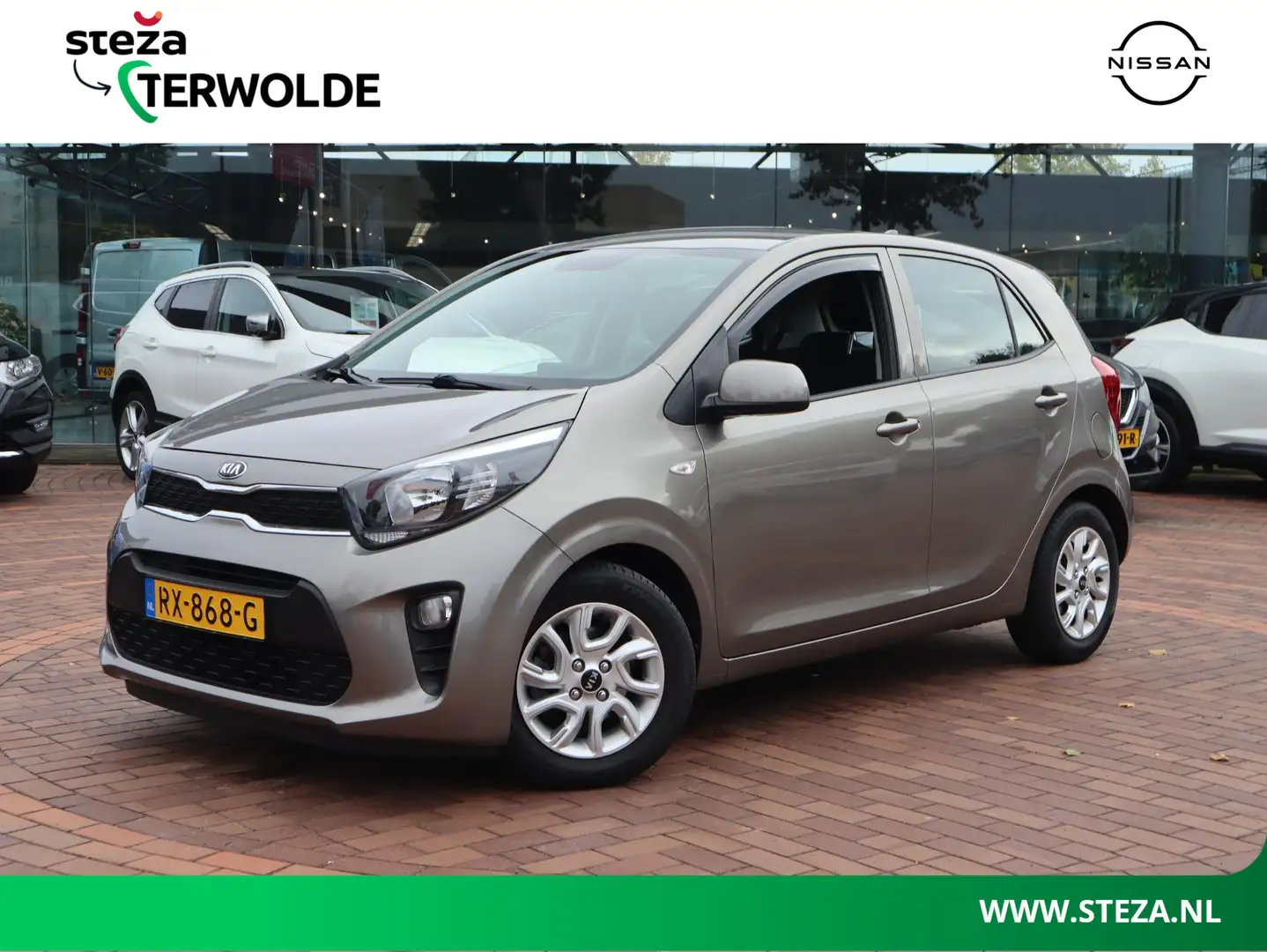 Kia Picanto 1.0 CVVT ComfortPlusLine Navigator | Parkeercamera Grijs - 1
