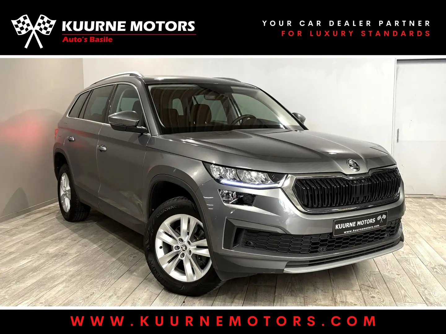 Skoda Kodiaq 1.5 TSI DSG 7pl Alu17"/Cam/Carplay *1j garantie* Gris - 1