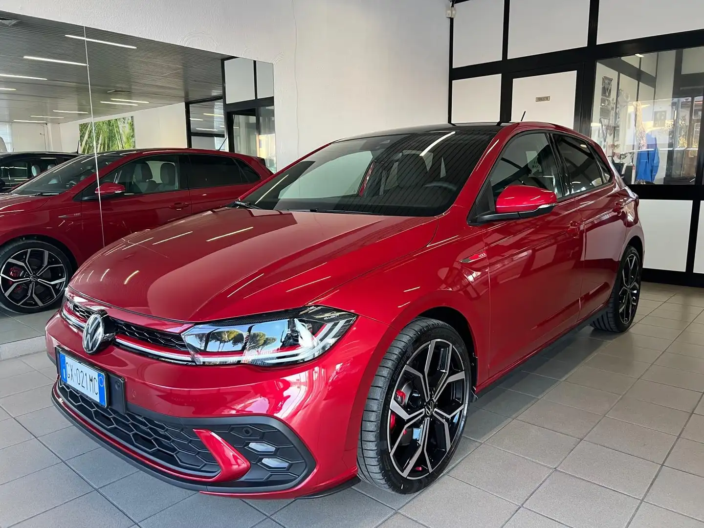 Volkswagen Polo GTI 2.0 TSI DSG KM 12.000 TETTO APRIBILE - CERCHI 18 Rosso - 1