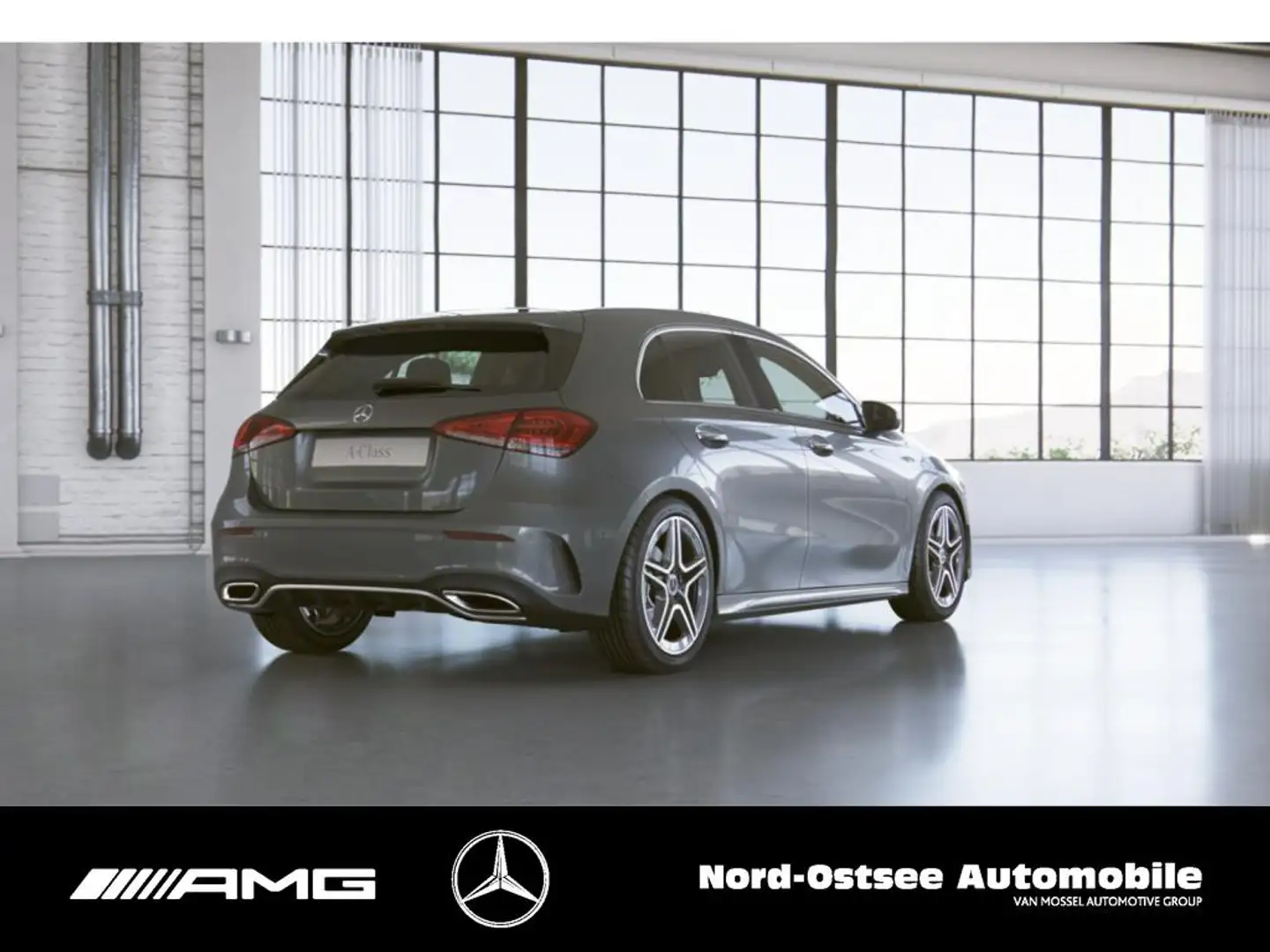 Mercedes-Benz A 200 AMG KAMERA LED SHZ NAVI DISTRO Gris - 2