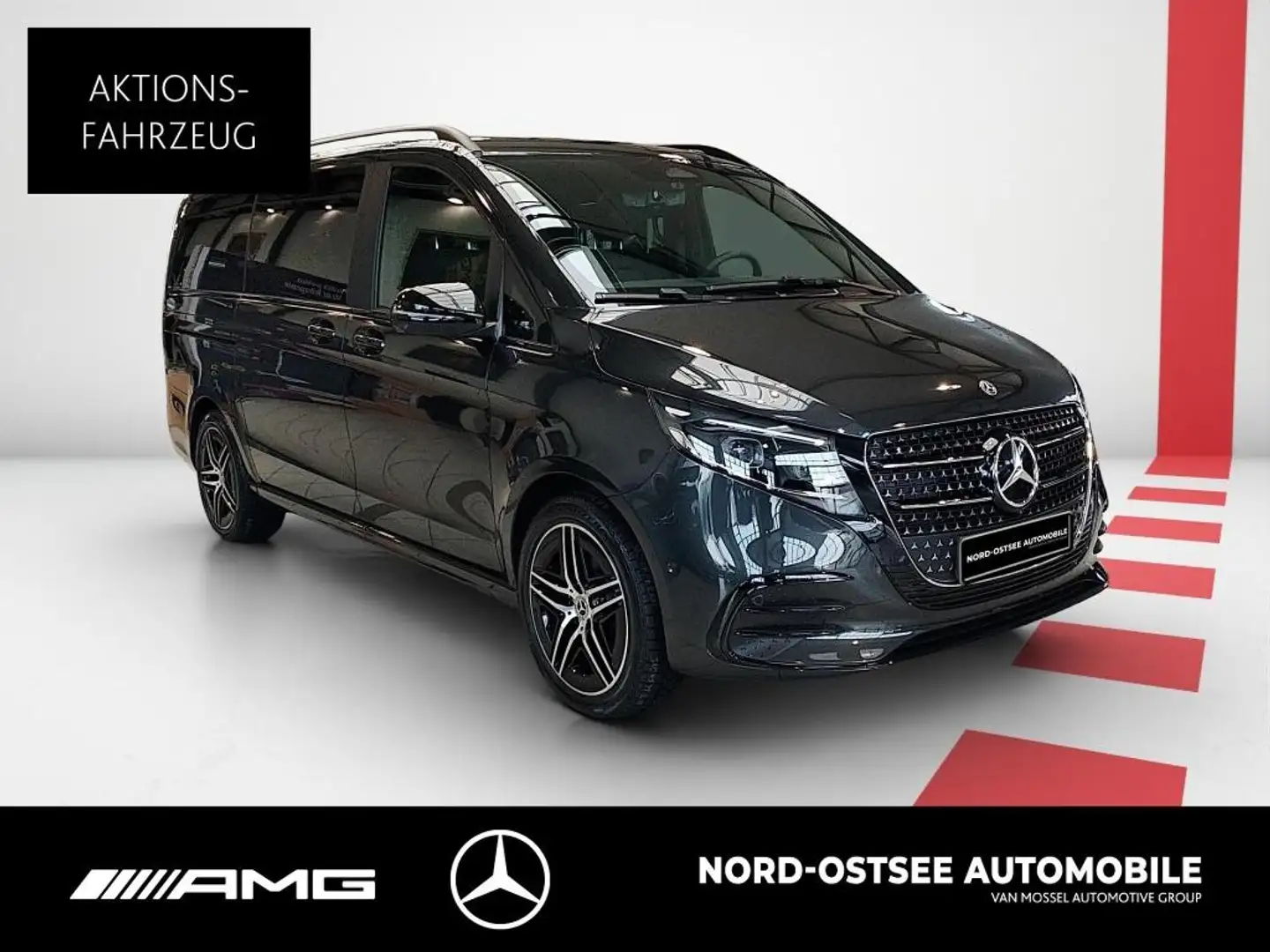 Mercedes-Benz V 300 d 4M AVANTGARDE LANG AMG+AIRMATIC+PANO+AHK Grau - 2