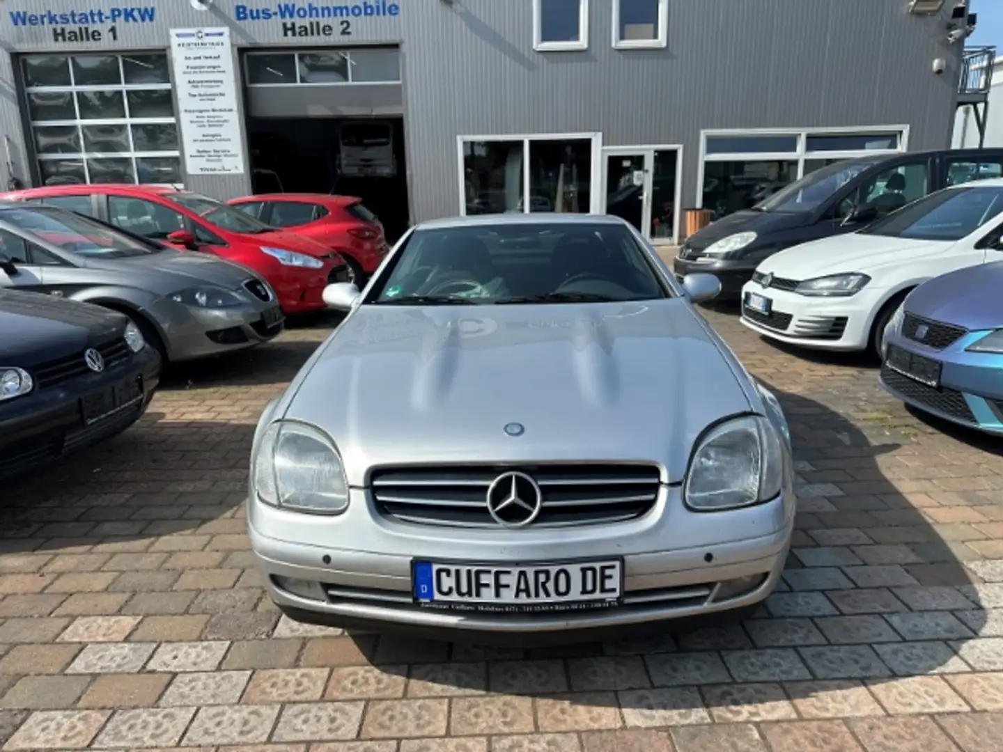 Mercedes-Benz SLK 200 SLKRoadster200 Leder SHZ Alarm Alu Klima el.SP Spi Silber - 1