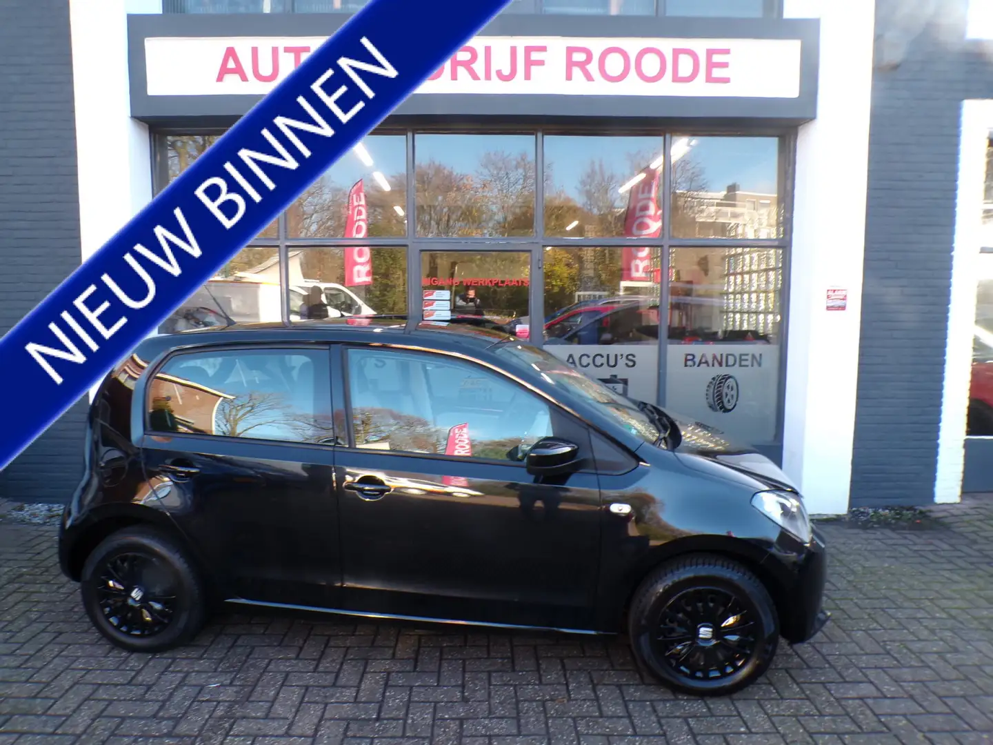 SEAT Mii 1.0 + Black Edition 5-Drs AIRCO,ZEER GOED ONDERHOU Noir - 1