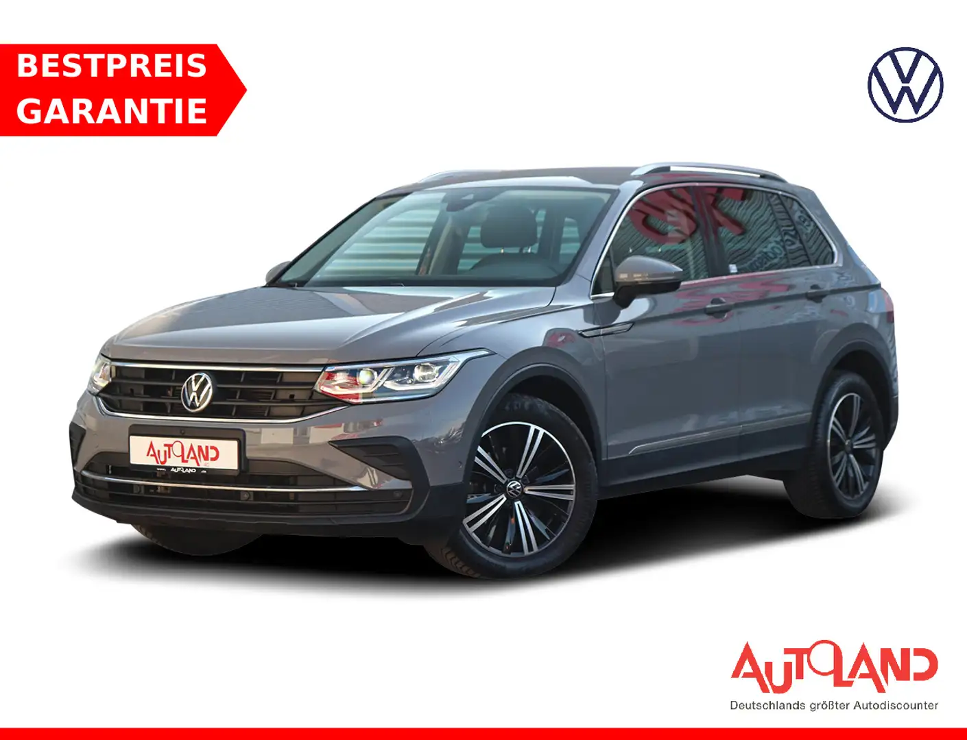Volkswagen Tiguan 1.5 TSI Life LED Navi ACC AHK App-Connect Gris - 1
