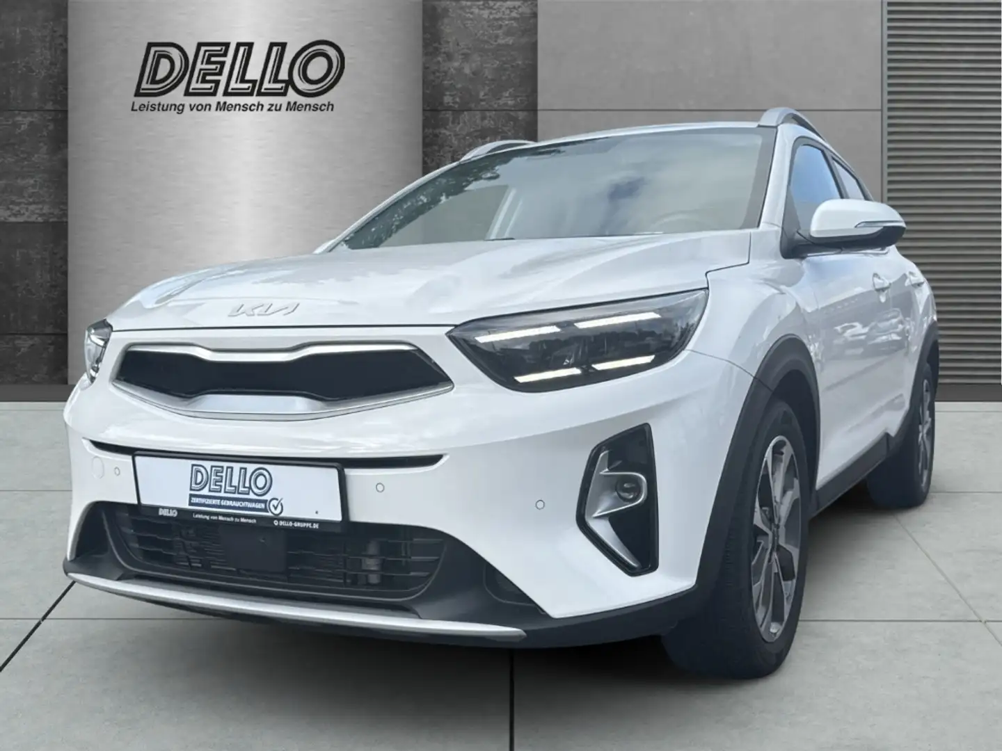 Kia Stonic Spirit Mild-Hybrid 7-GANG AUTOMATIK Navi LED ACC A Alb - 1