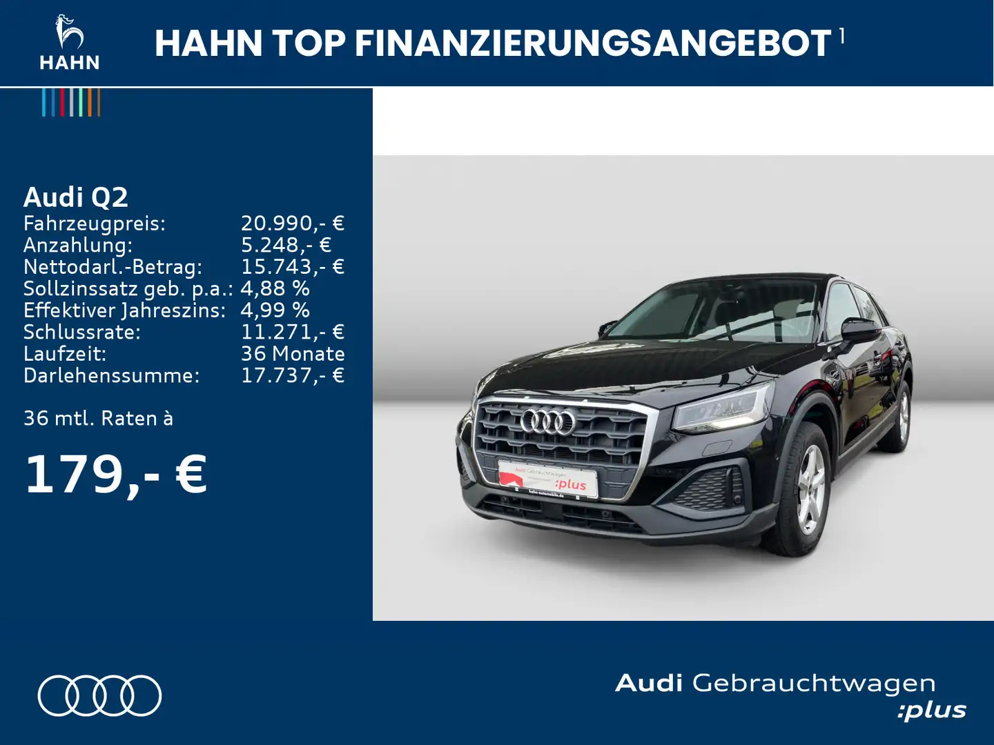 Audi Q2 30TDI CAM ACC LED Navi Sitzh Klima Negro - 2