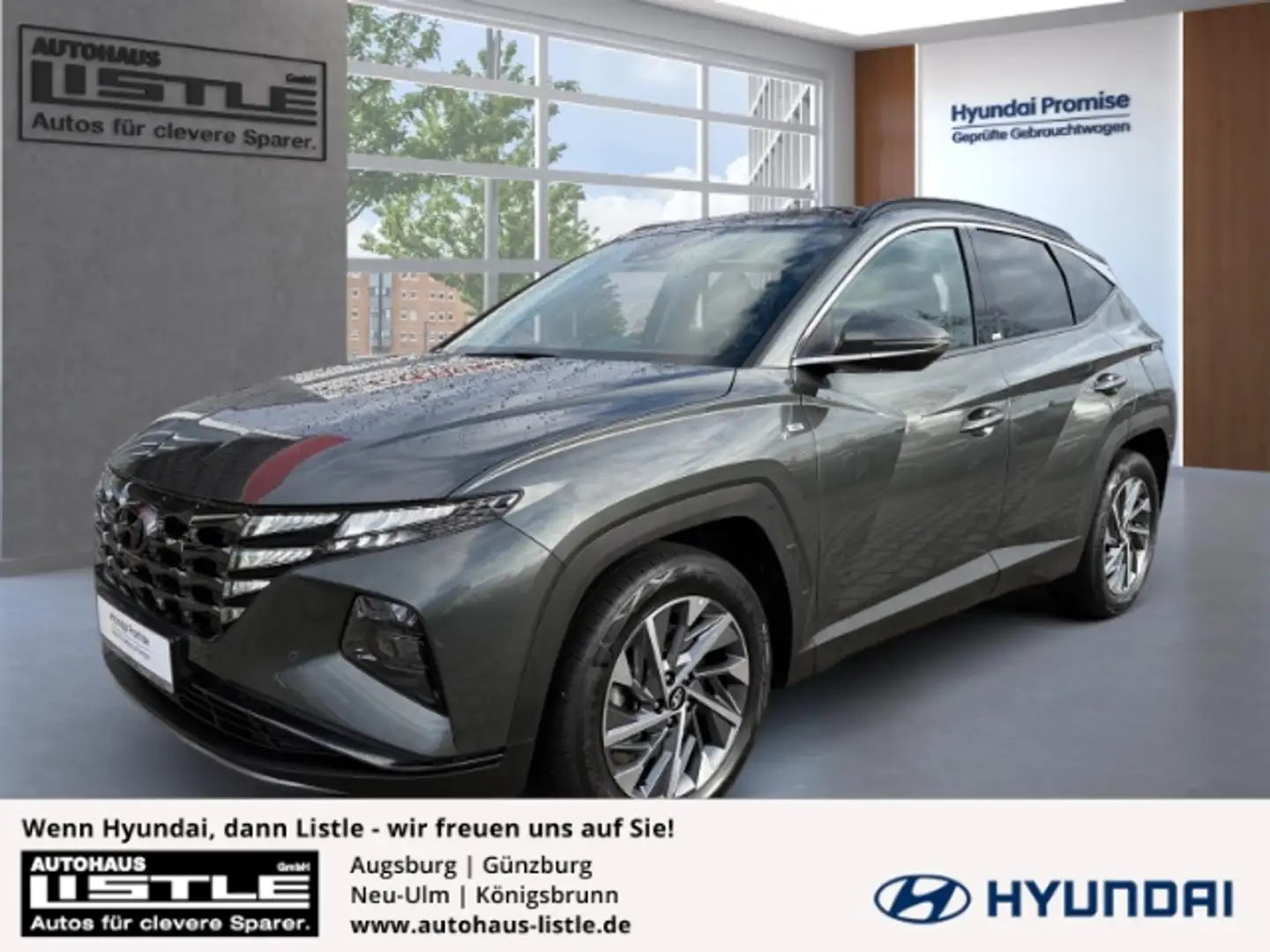 Hyundai TUCSON Trend Mild-Hybrid 4WD +KLIMA+LED+RFK+PDC+NAVI+UVM+ Gris - 1