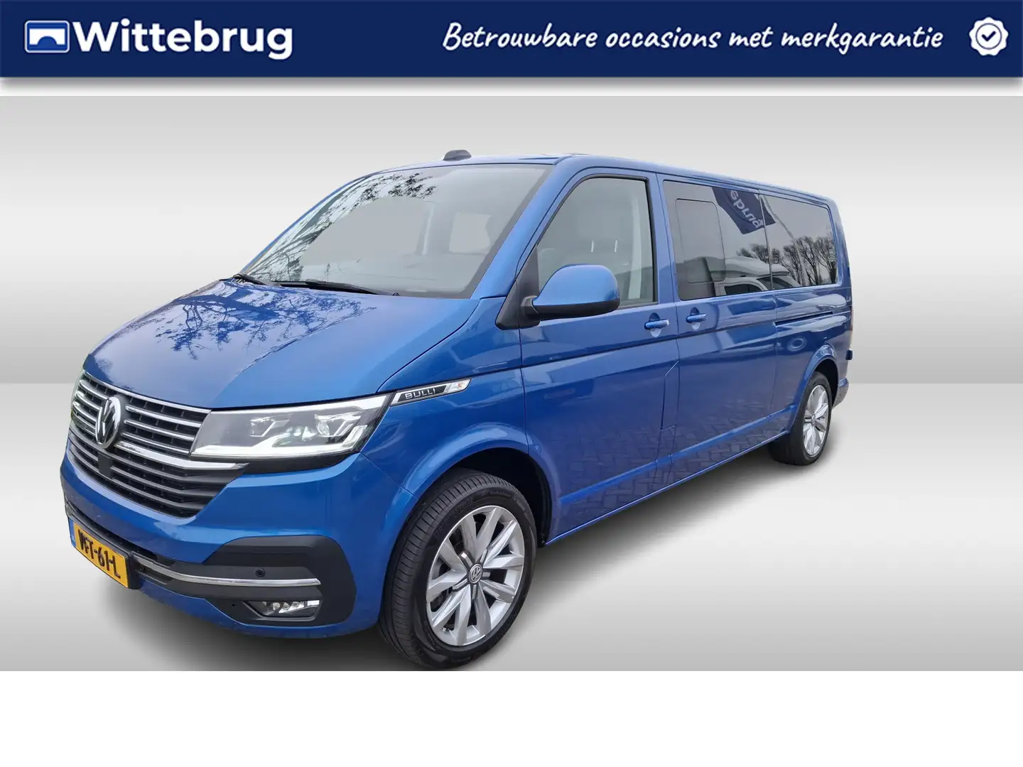 Volkswagen T6.1 Transporter 2.0 TDI L2H1 31 DC 4Motion Bulli *LED* Leder / Ada Bleu - 1