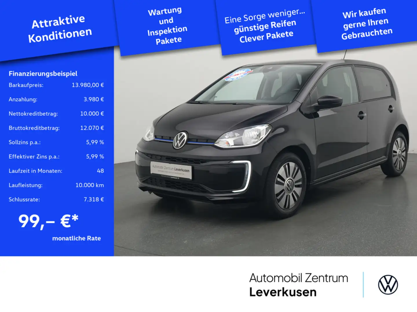 Volkswagen e-up! KAM PDC KLIMA Schwarz - 1